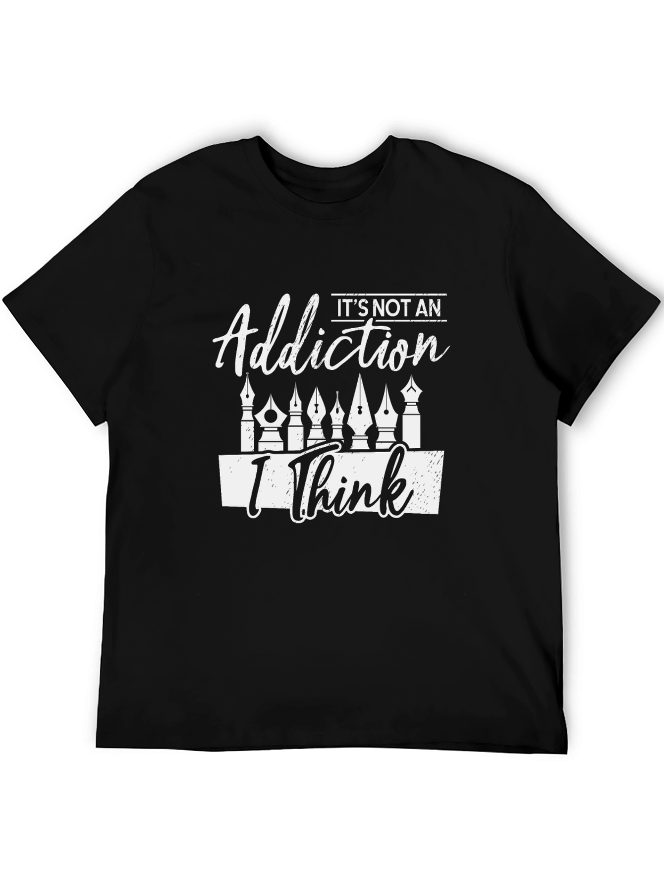 Artists Not An Addiction Black Graphic T-Shirt