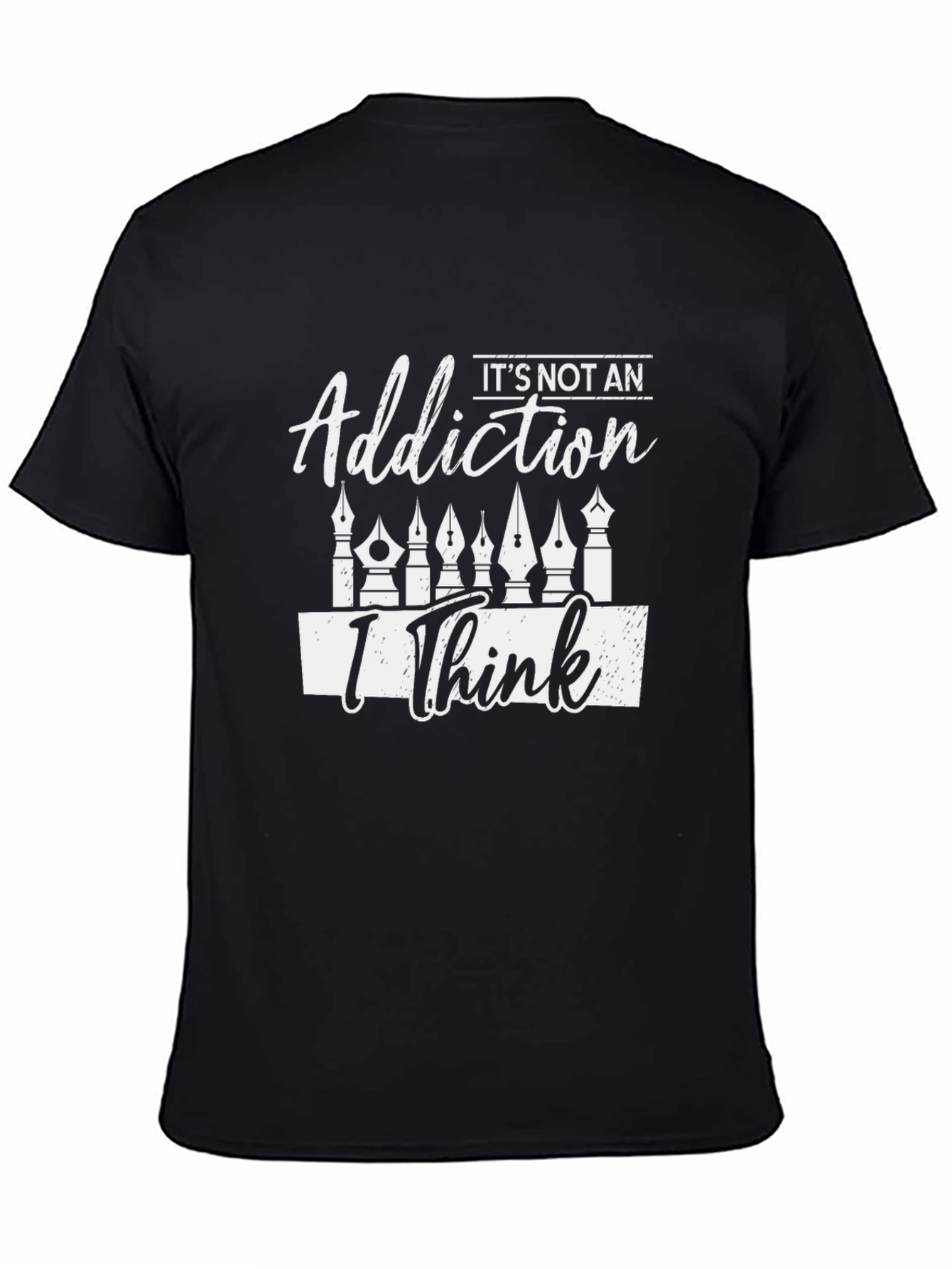 Artists Not An Addiction Black Graphic T-Shirt