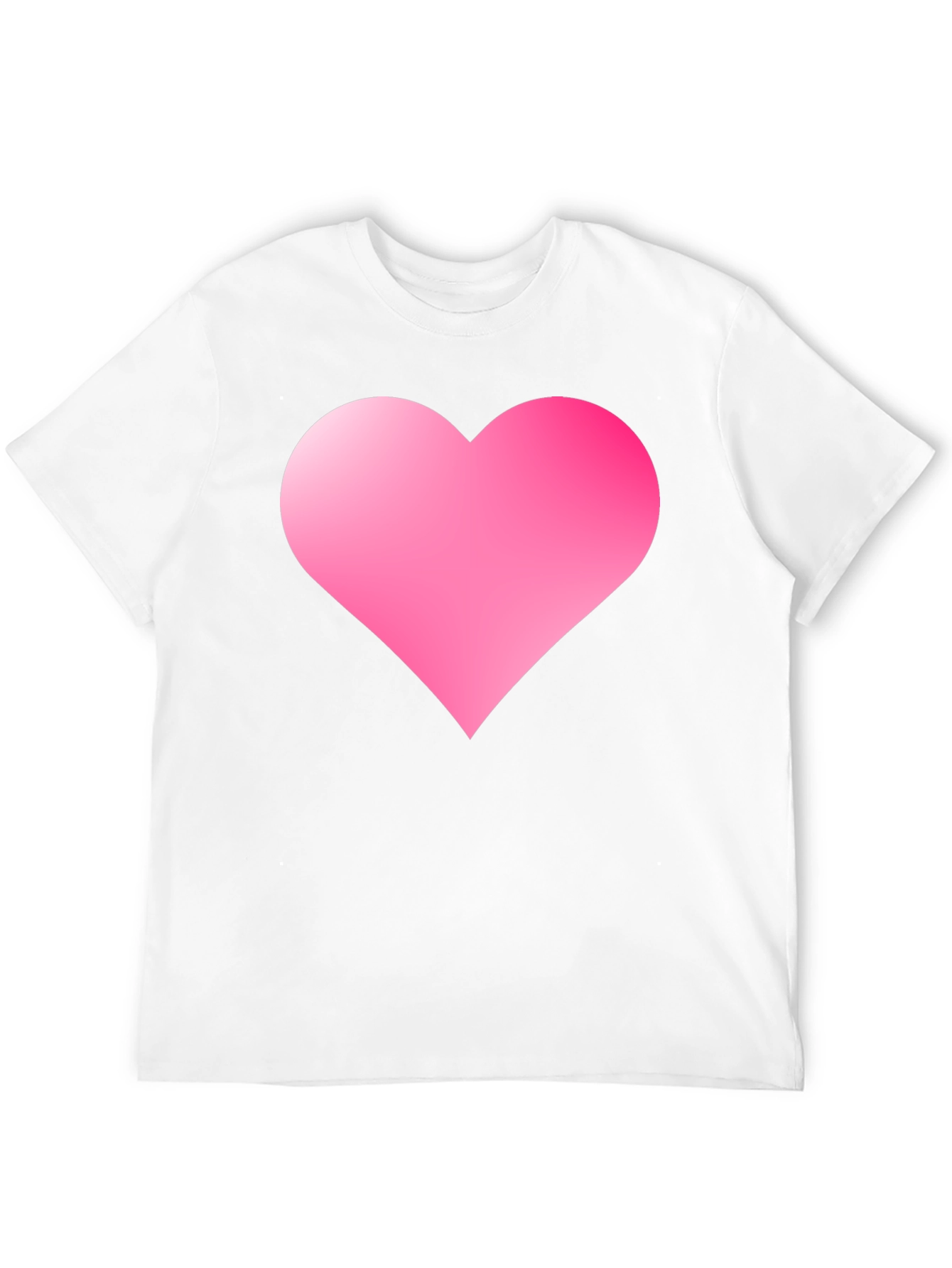 Heart Print Black T-Shirt