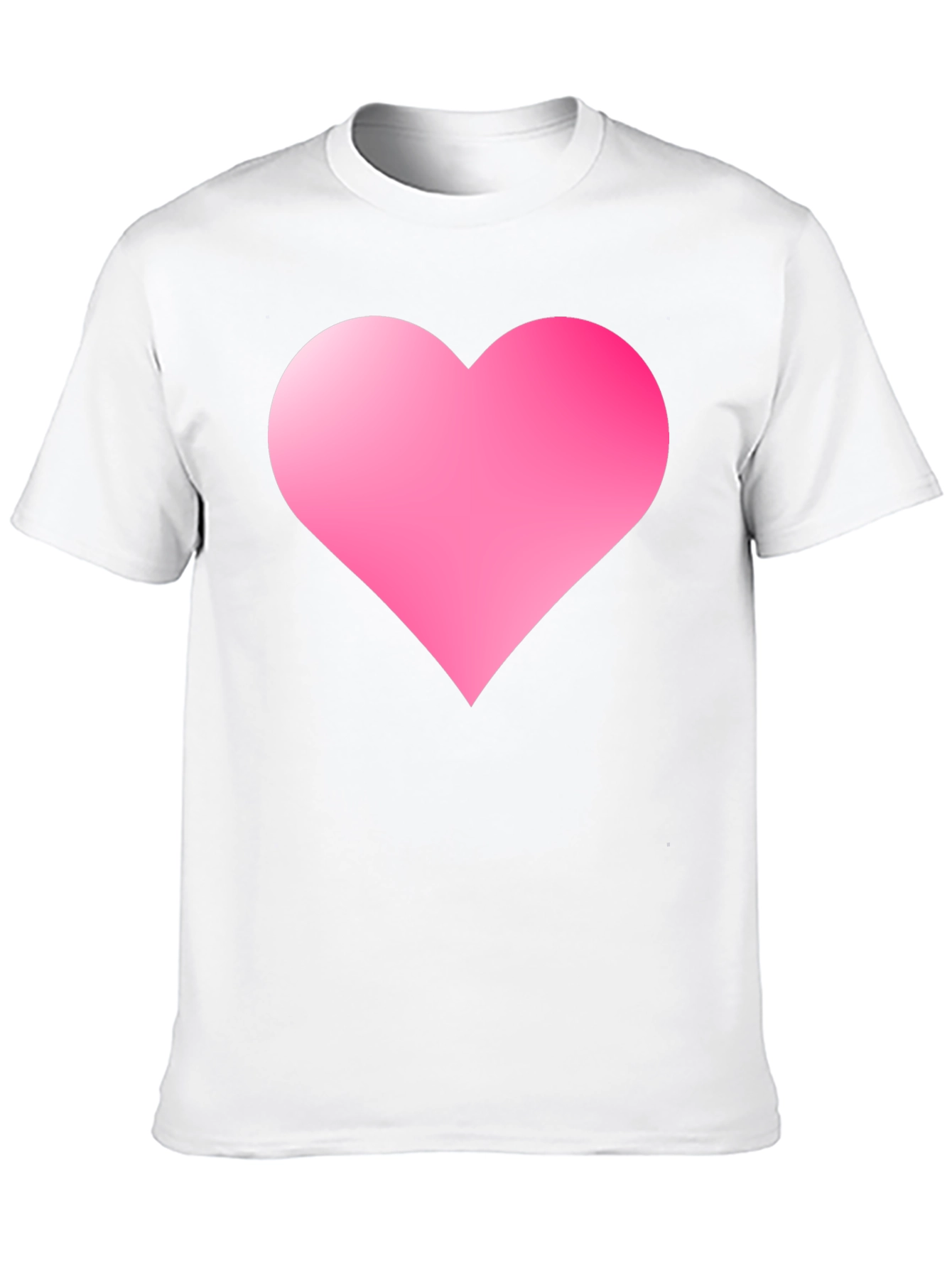 Heart Print Black T-Shirt