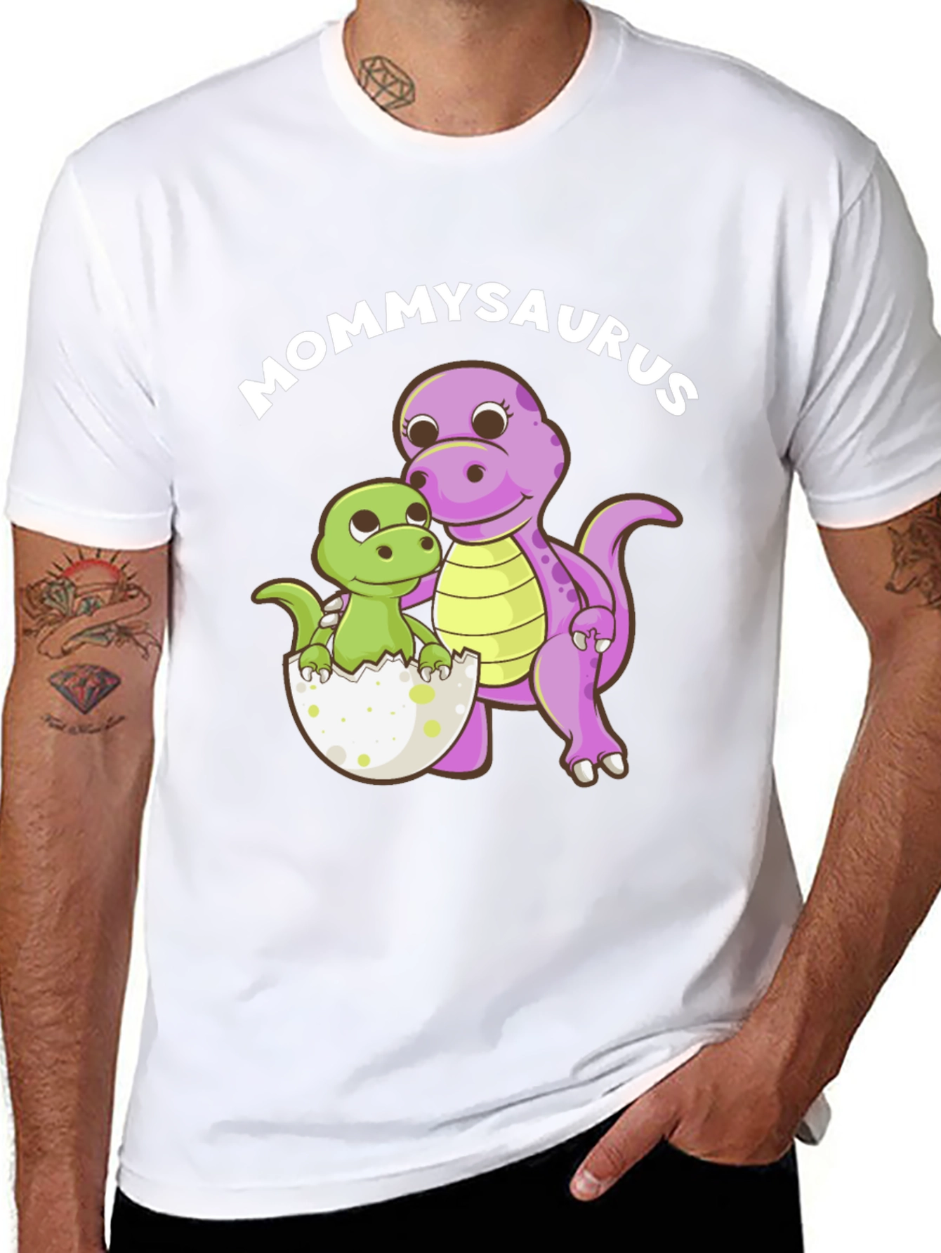Mommysaurus Dinosaur Graphic T-Shirt