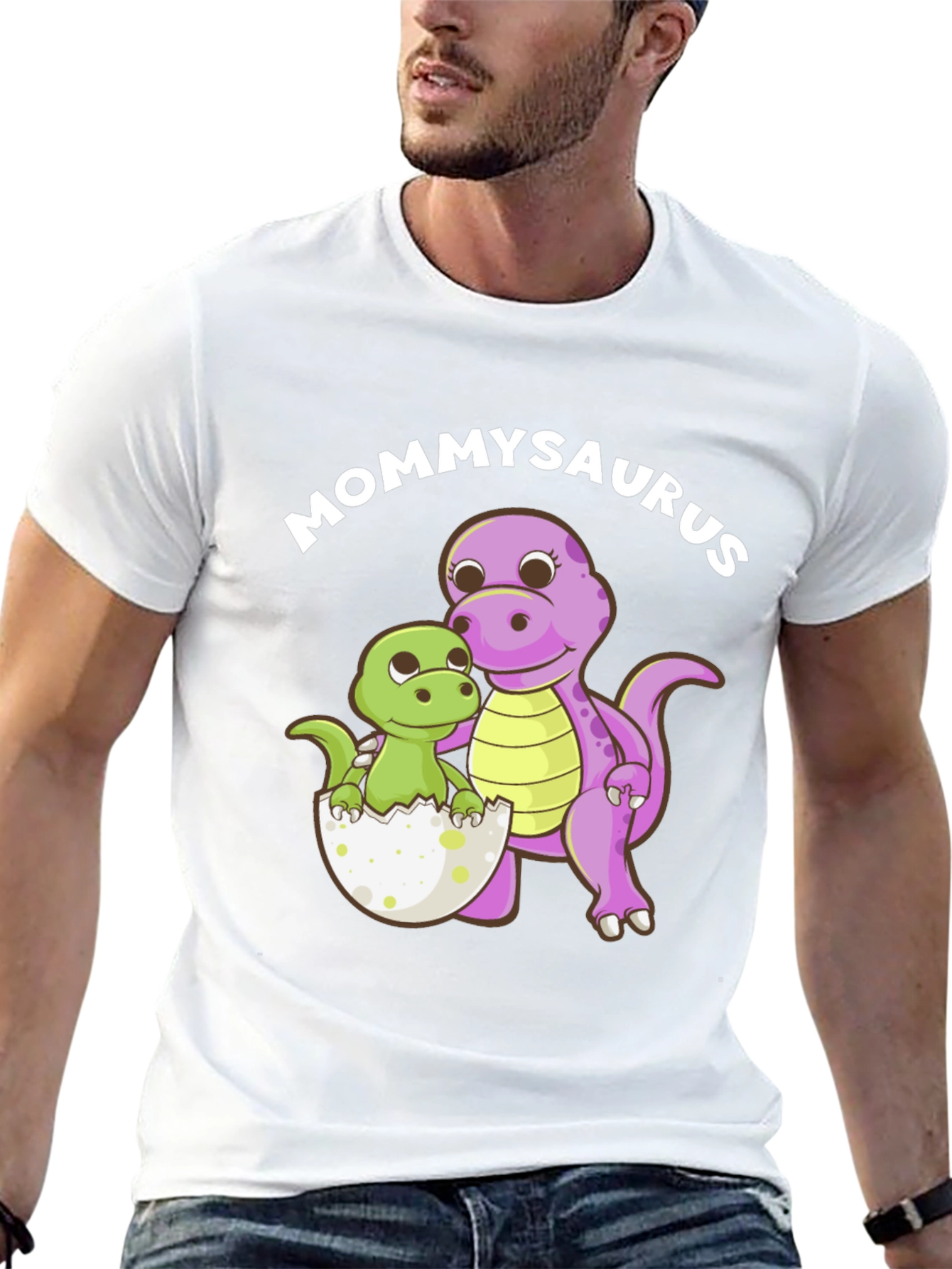 Mommysaurus Dinosaur Graphic T-Shirt