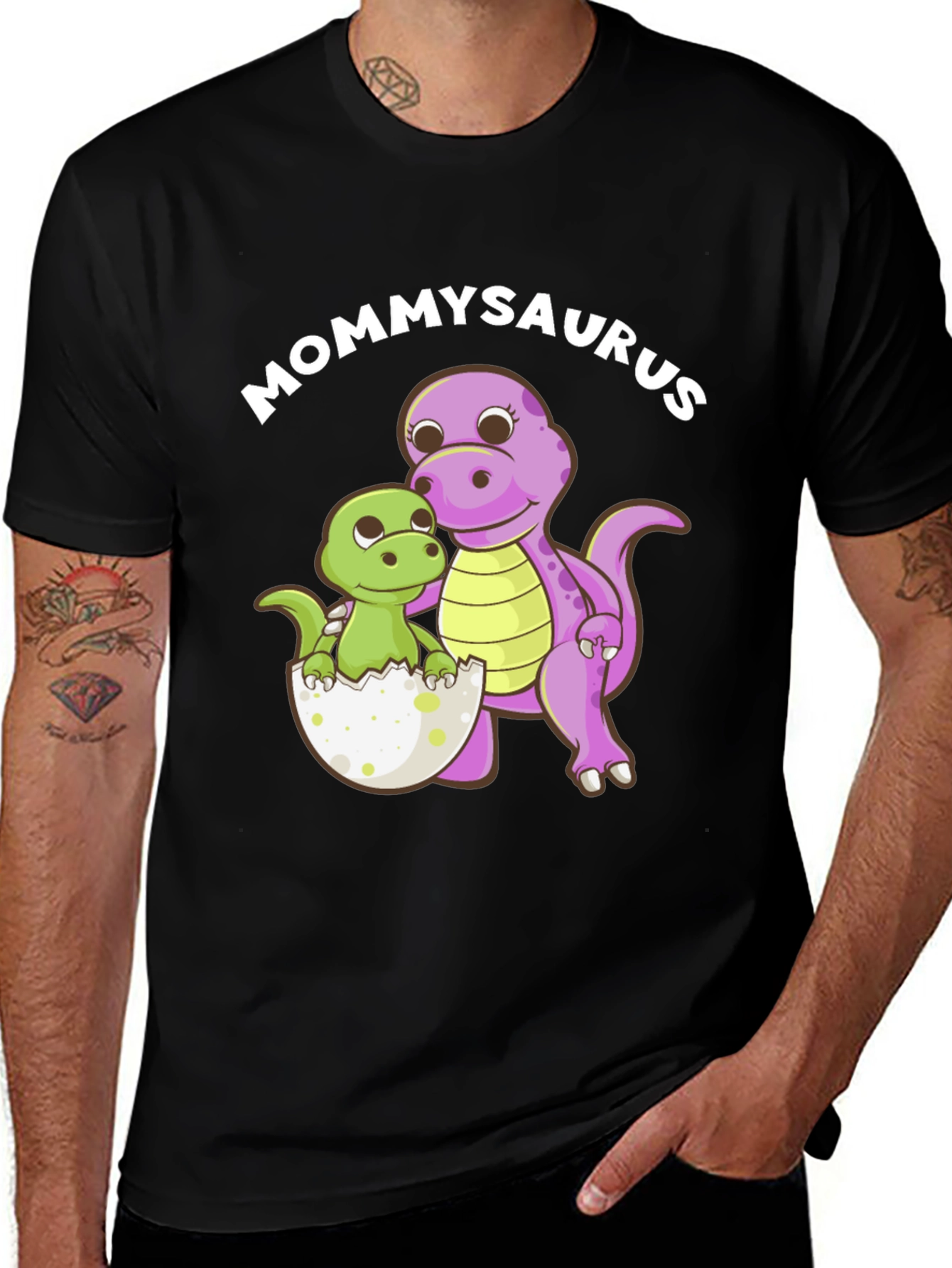 Mommysaurus Dinosaur Graphic T-Shirt