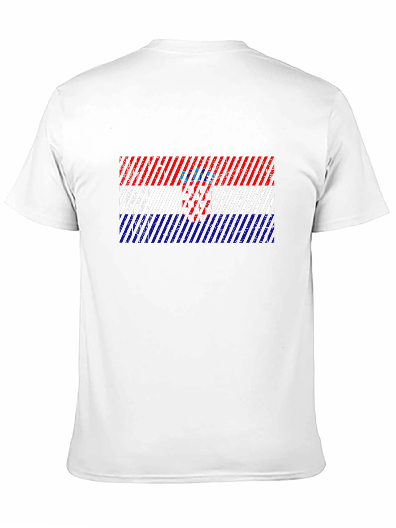 Croatia Flag Mens Graphic T-Shirt