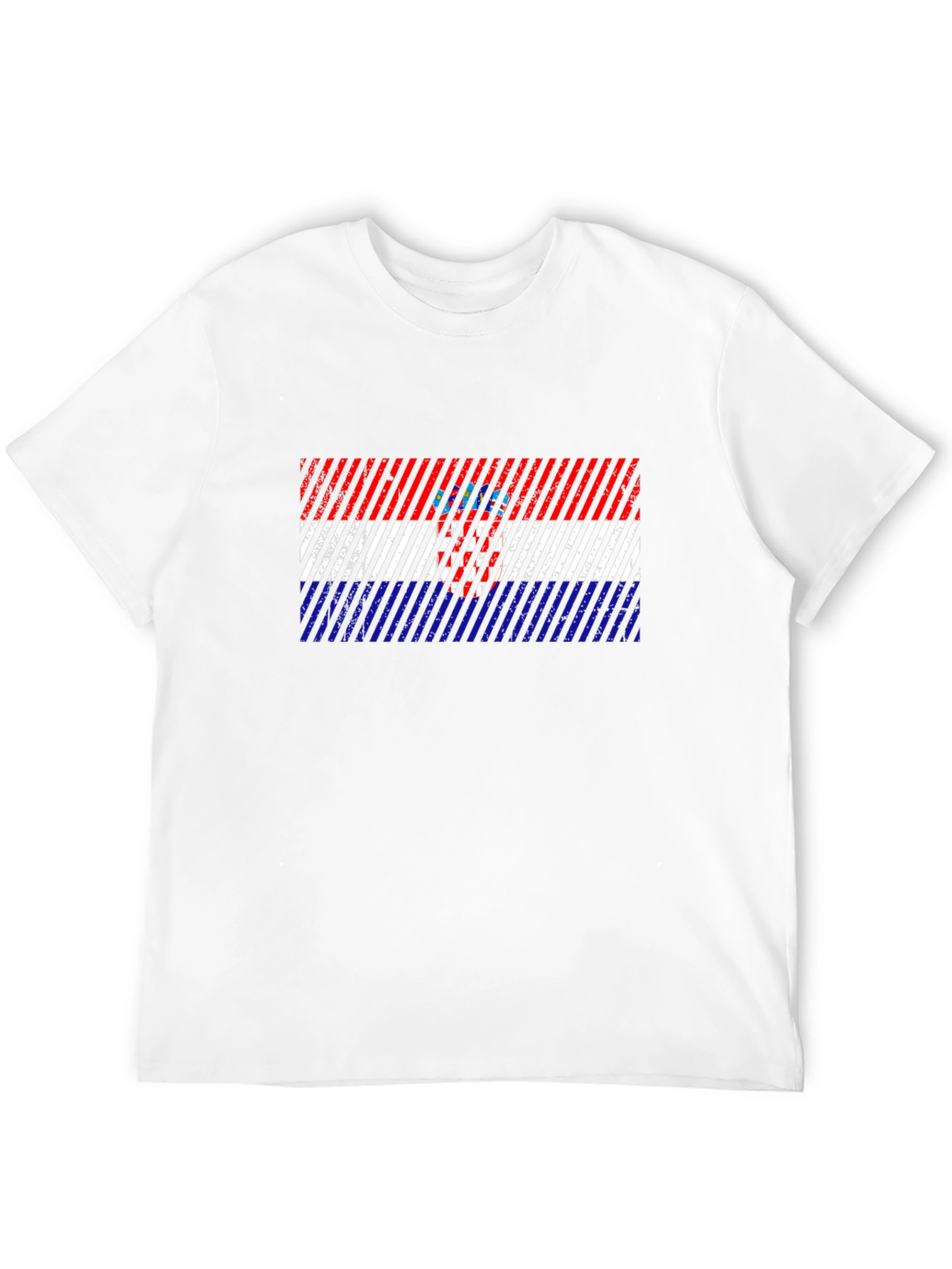 Croatia Flag Mens Graphic T-Shirt