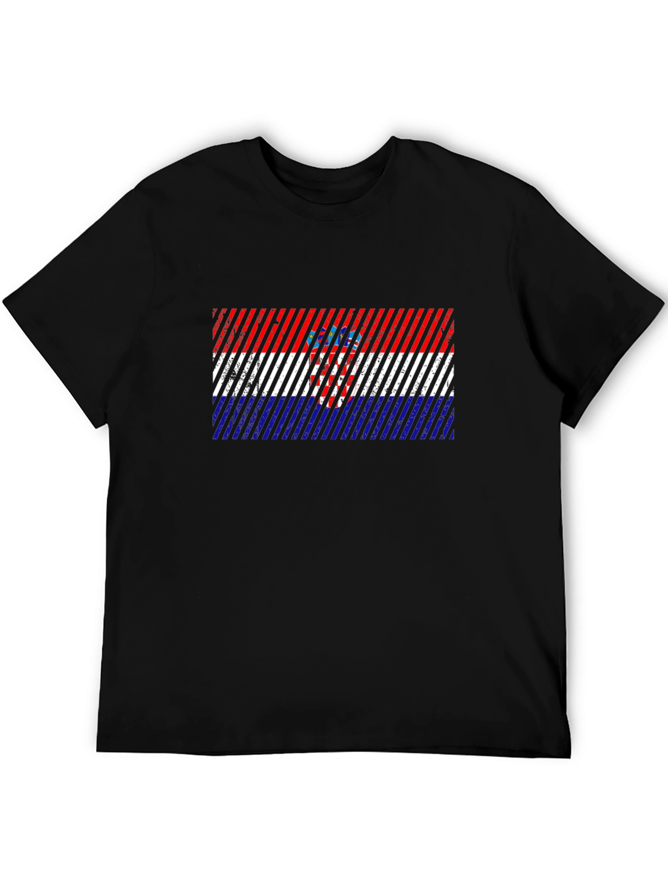 Croatia Flag Mens Graphic T-Shirt
