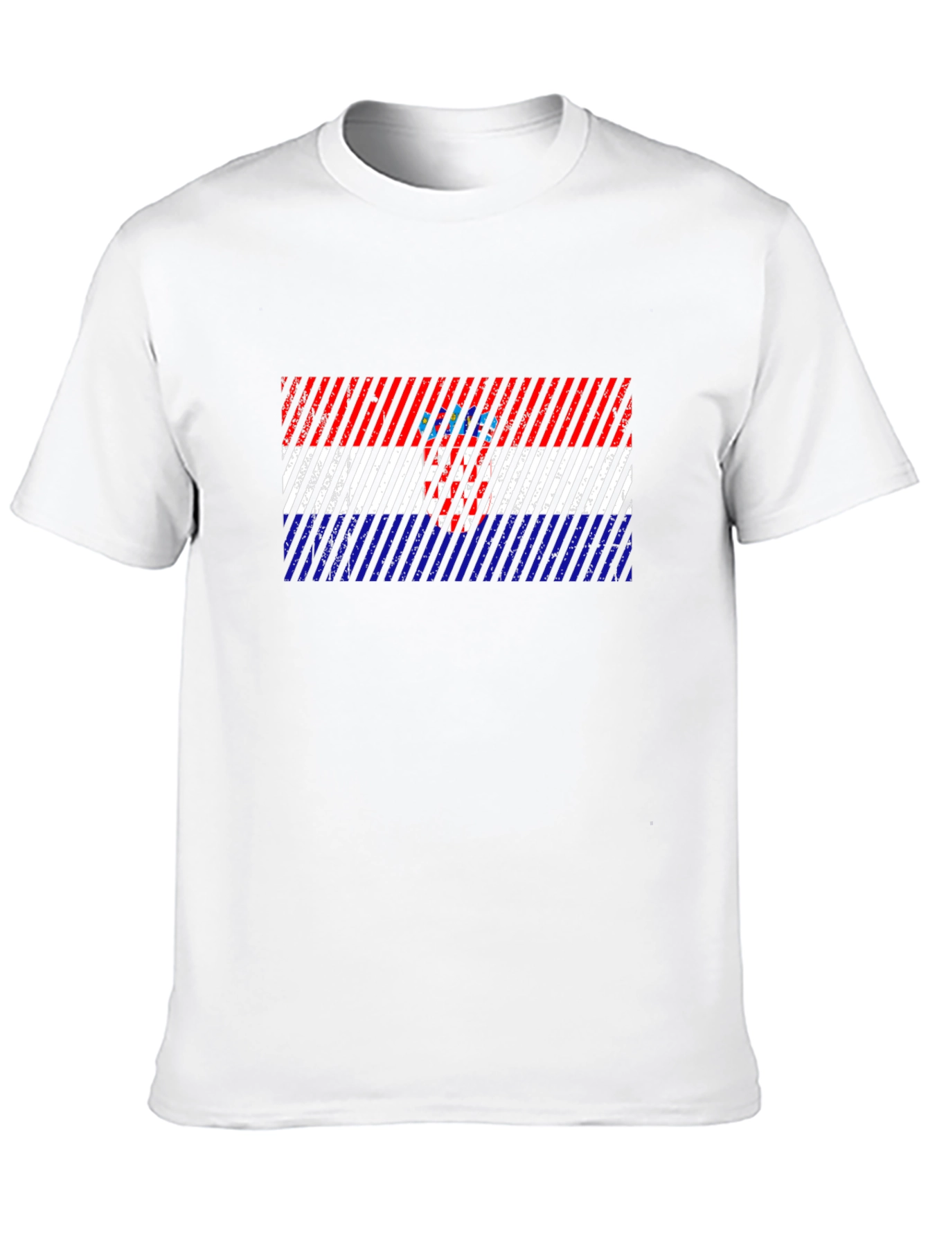 Croatia Flag Mens Graphic T-Shirt