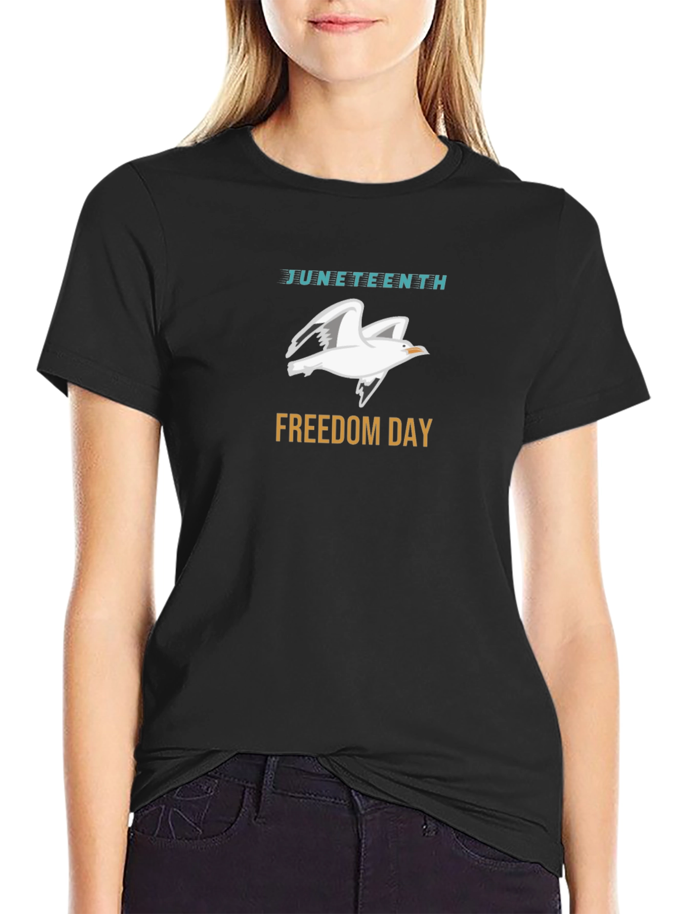Juneteenth Freedom Day Bird Graphic T-Shirt
