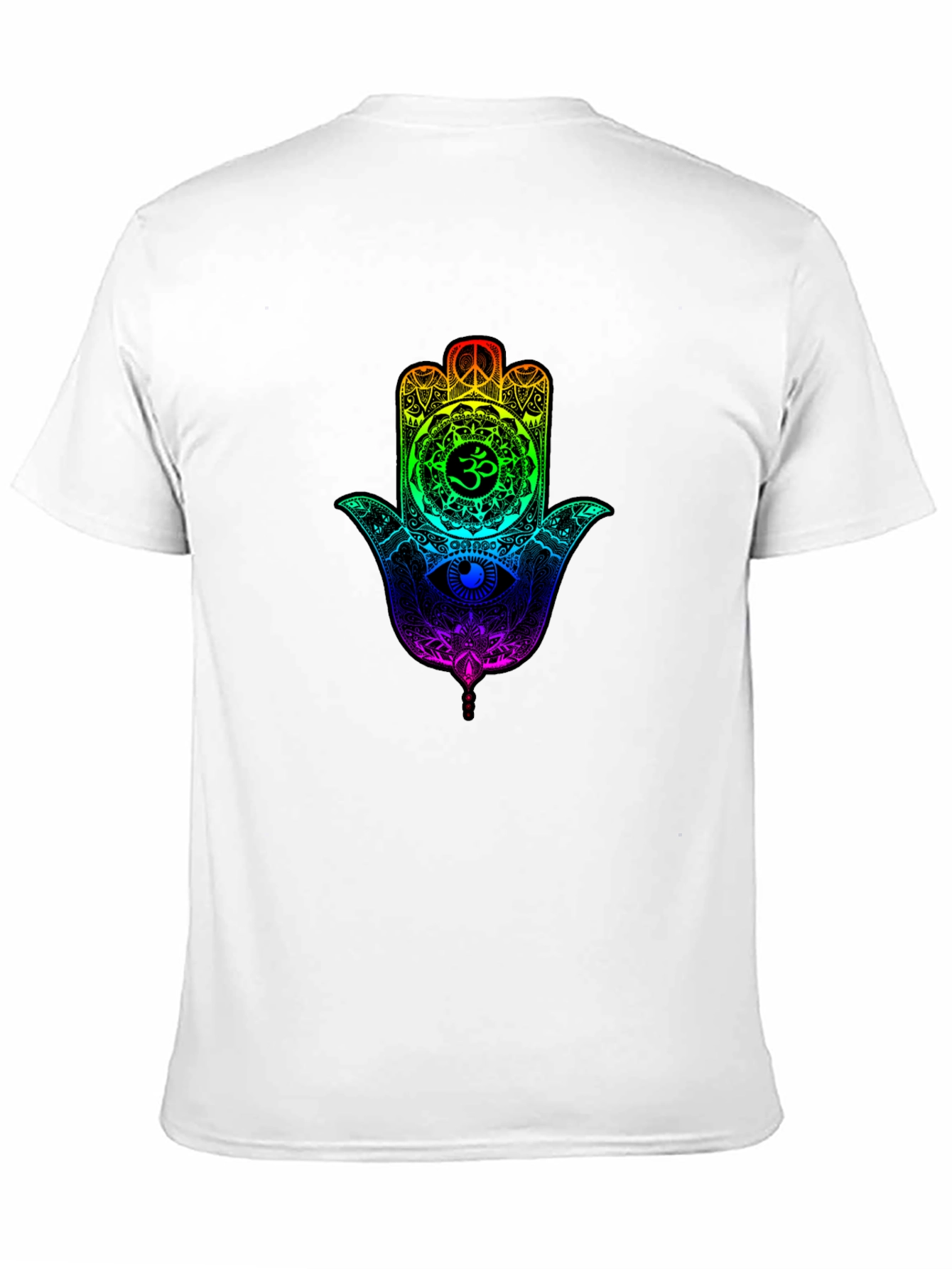 Rainbow Hamsa Hand Graphic T-Shirt - Unisex