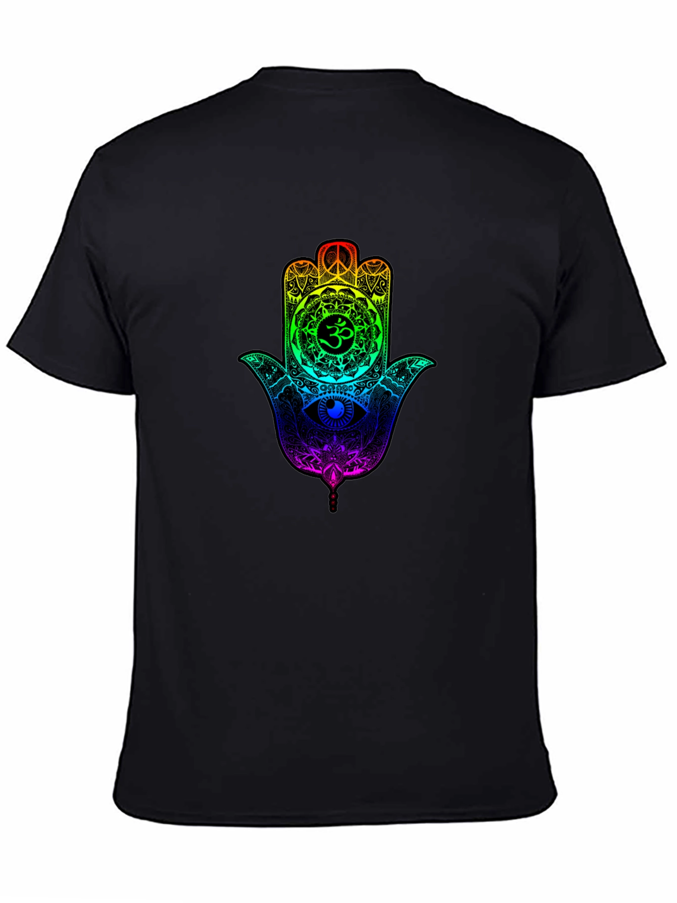 Rainbow Hamsa Hand Graphic T-Shirt - Unisex