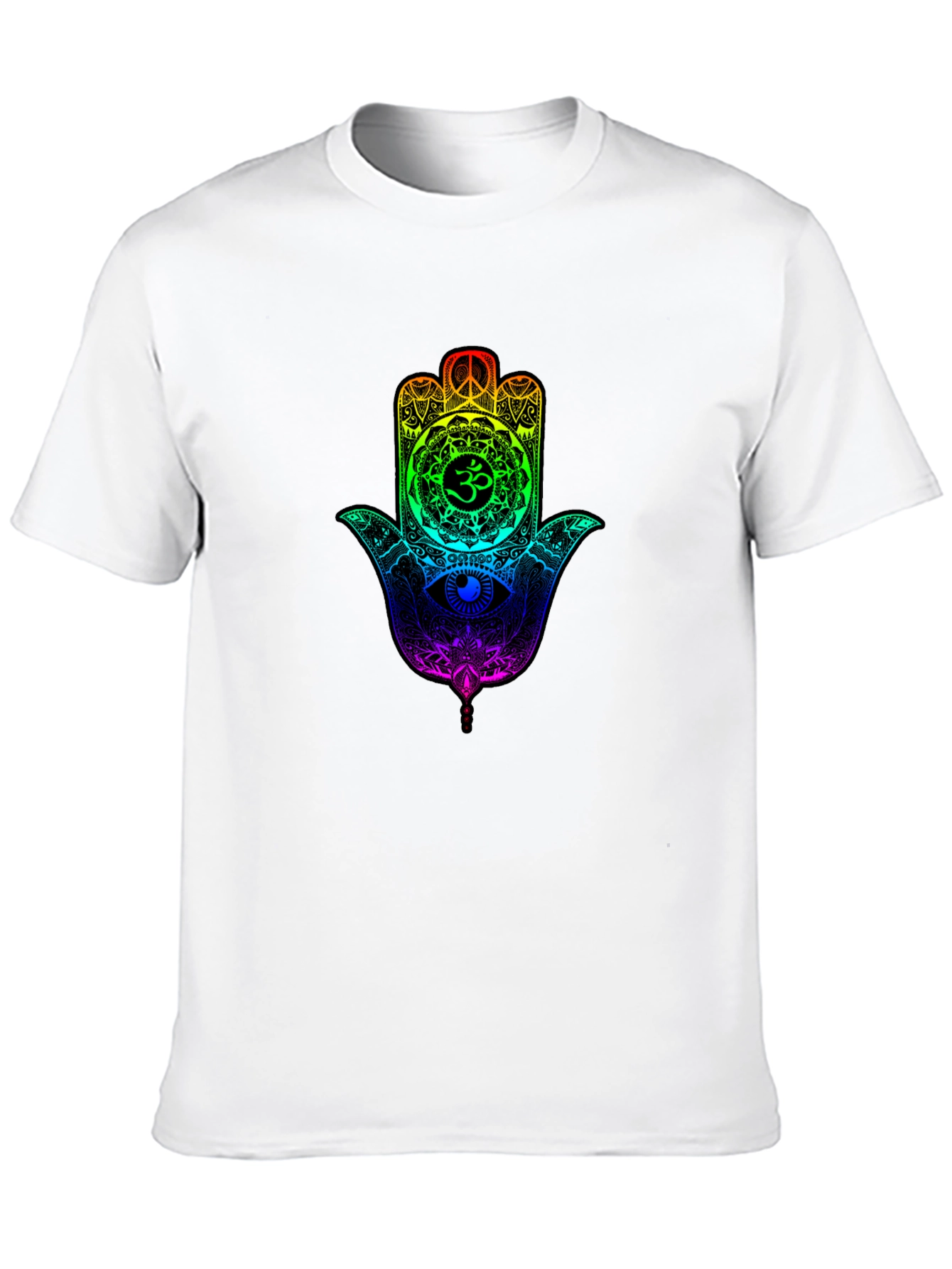 Rainbow Hamsa Hand Graphic T-Shirt - Unisex