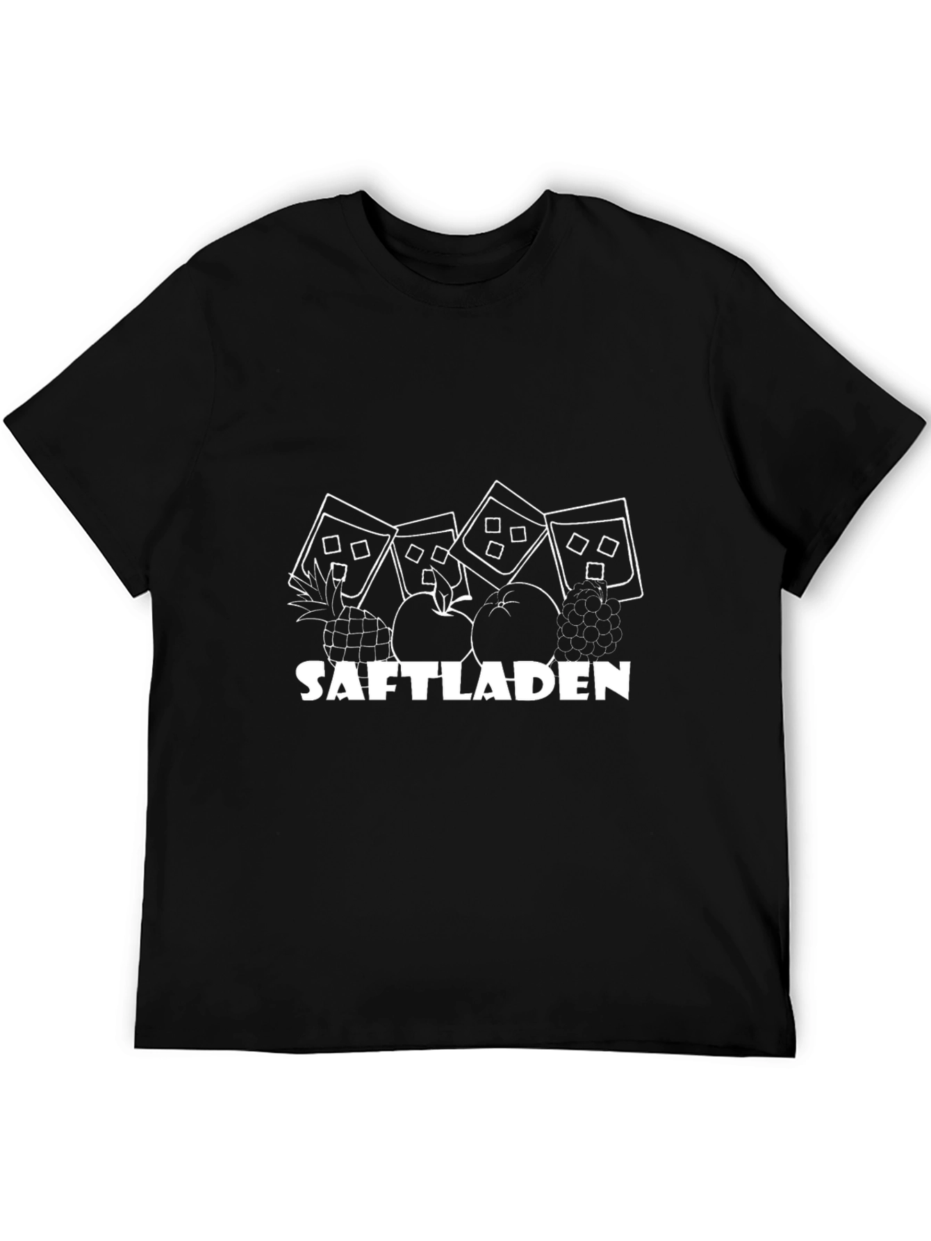 Saftladen Fruit Print T-Shirt - Black