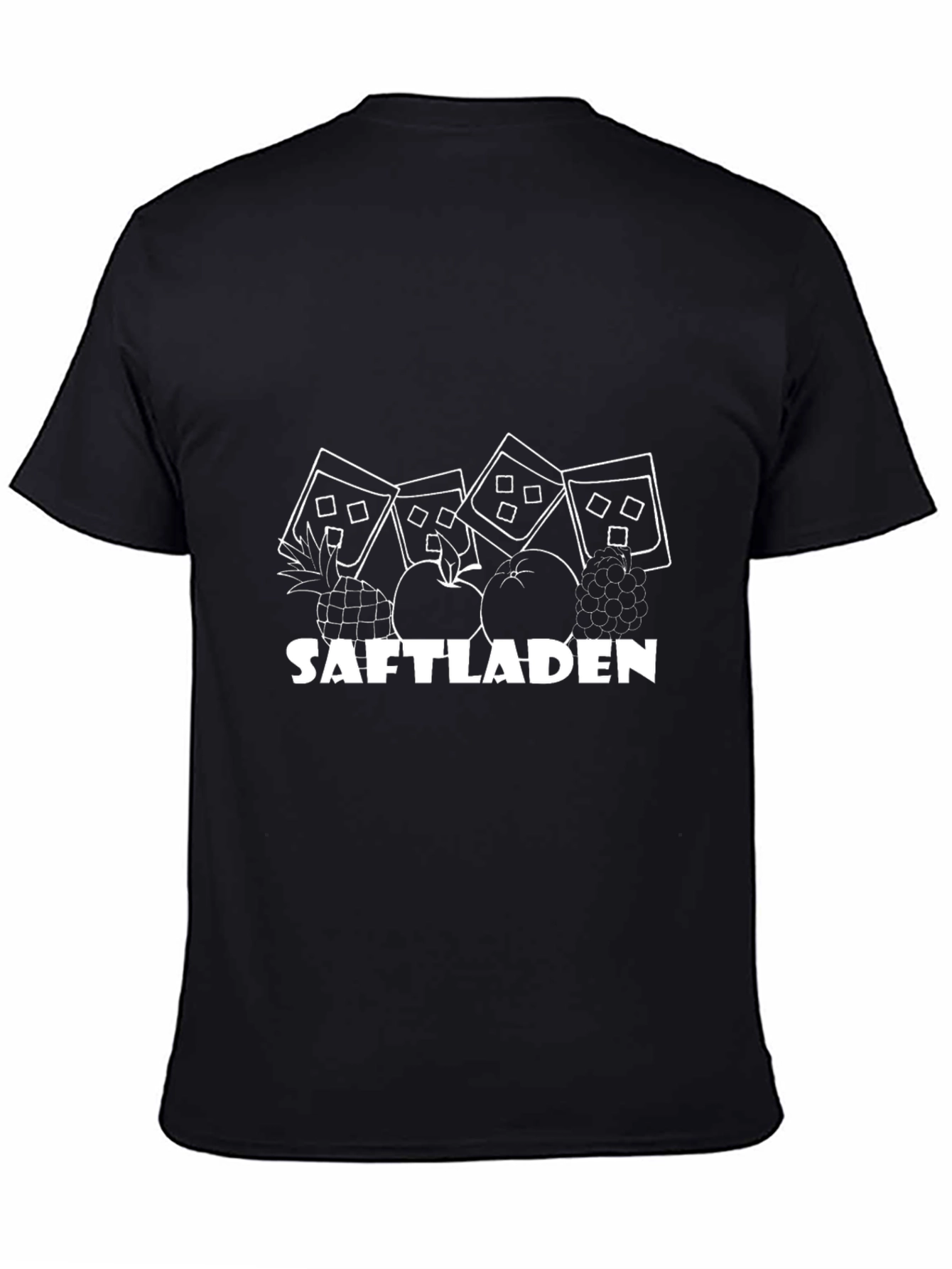 Saftladen Fruit Print T-Shirt - Black