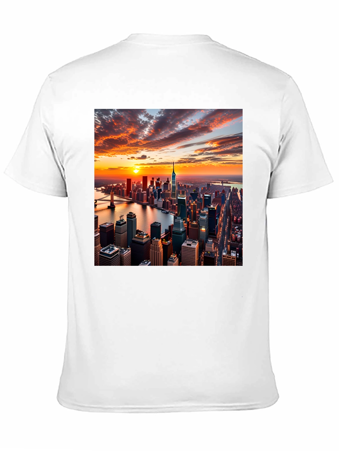 New York Sunset Graphic Tee - Urban Style