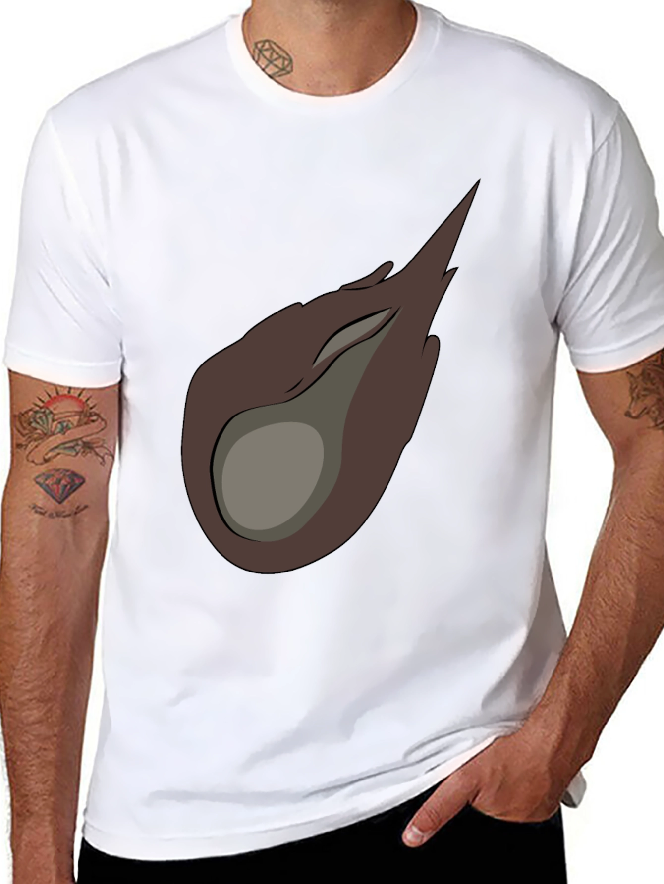 Meteor Graphic Tee - Black Cotton Casual T-Shirt