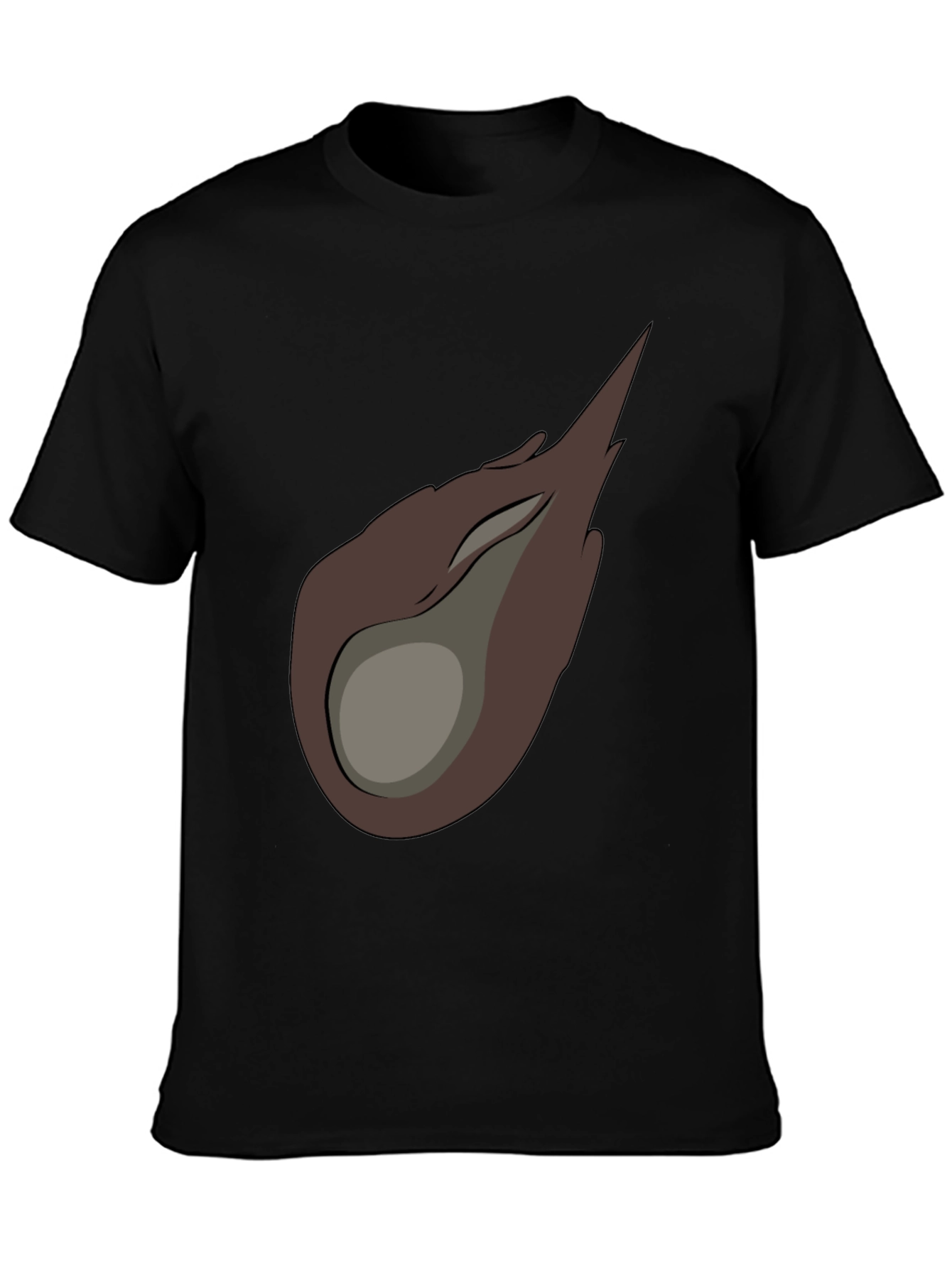 Meteor Graphic Tee - Black Cotton Casual T-Shirt