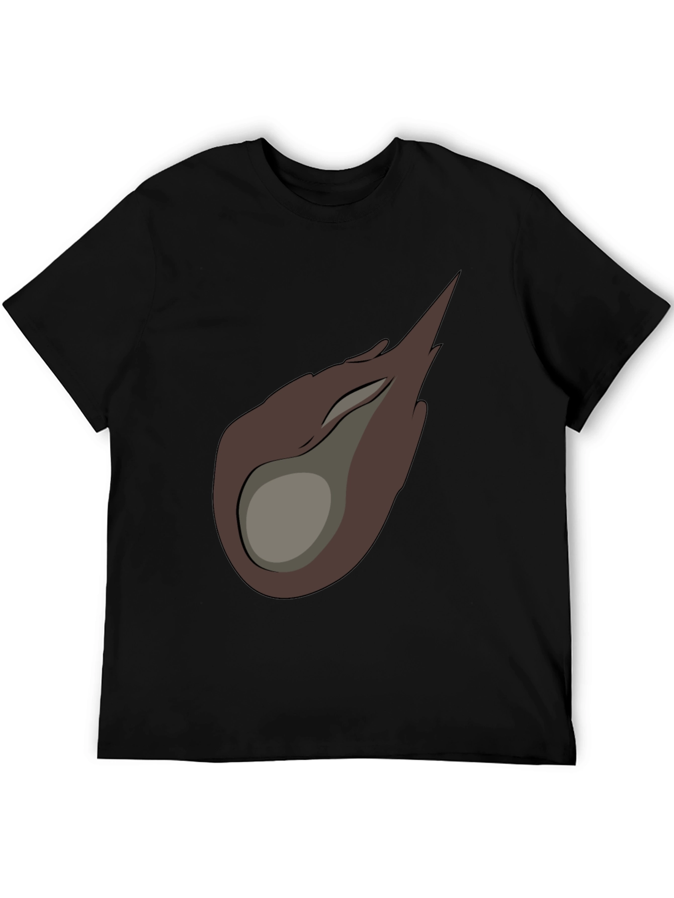 Meteor Graphic Tee - Black Cotton Casual T-Shirt