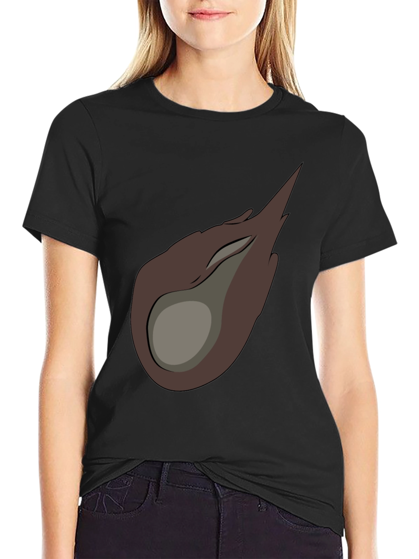 Meteor Graphic Tee - Black Cotton Casual T-Shirt