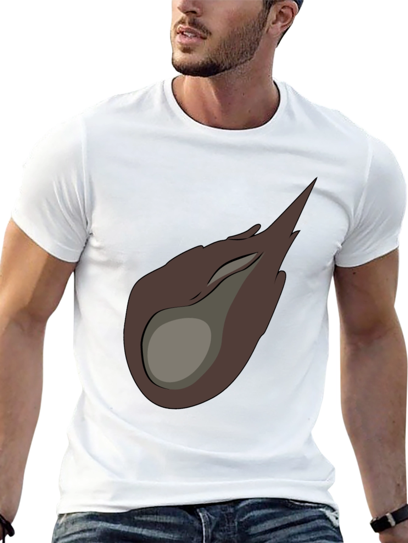 Meteor Graphic Tee - Black Cotton Casual T-Shirt