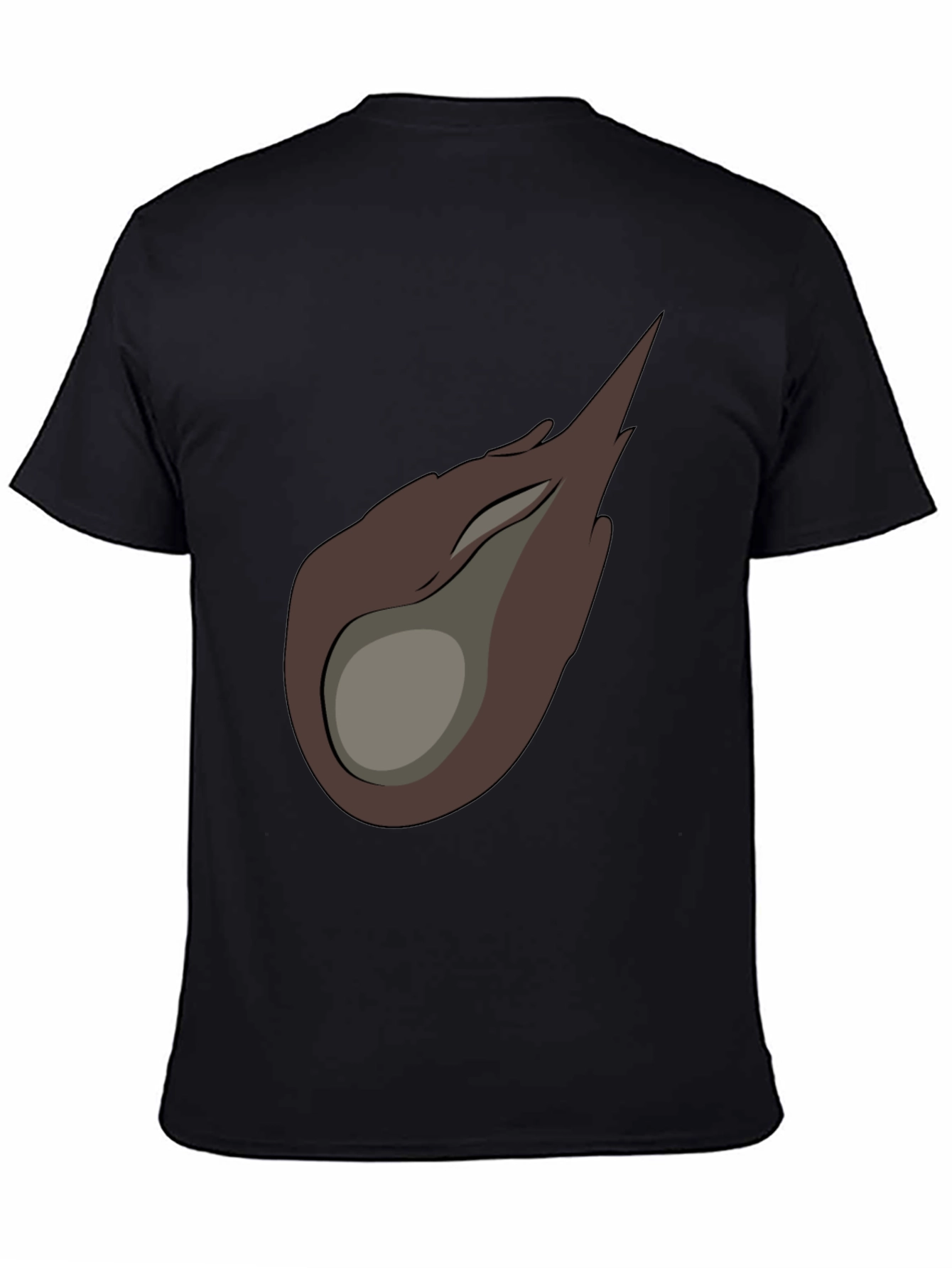 Meteor Graphic Tee - Black Cotton Casual T-Shirt