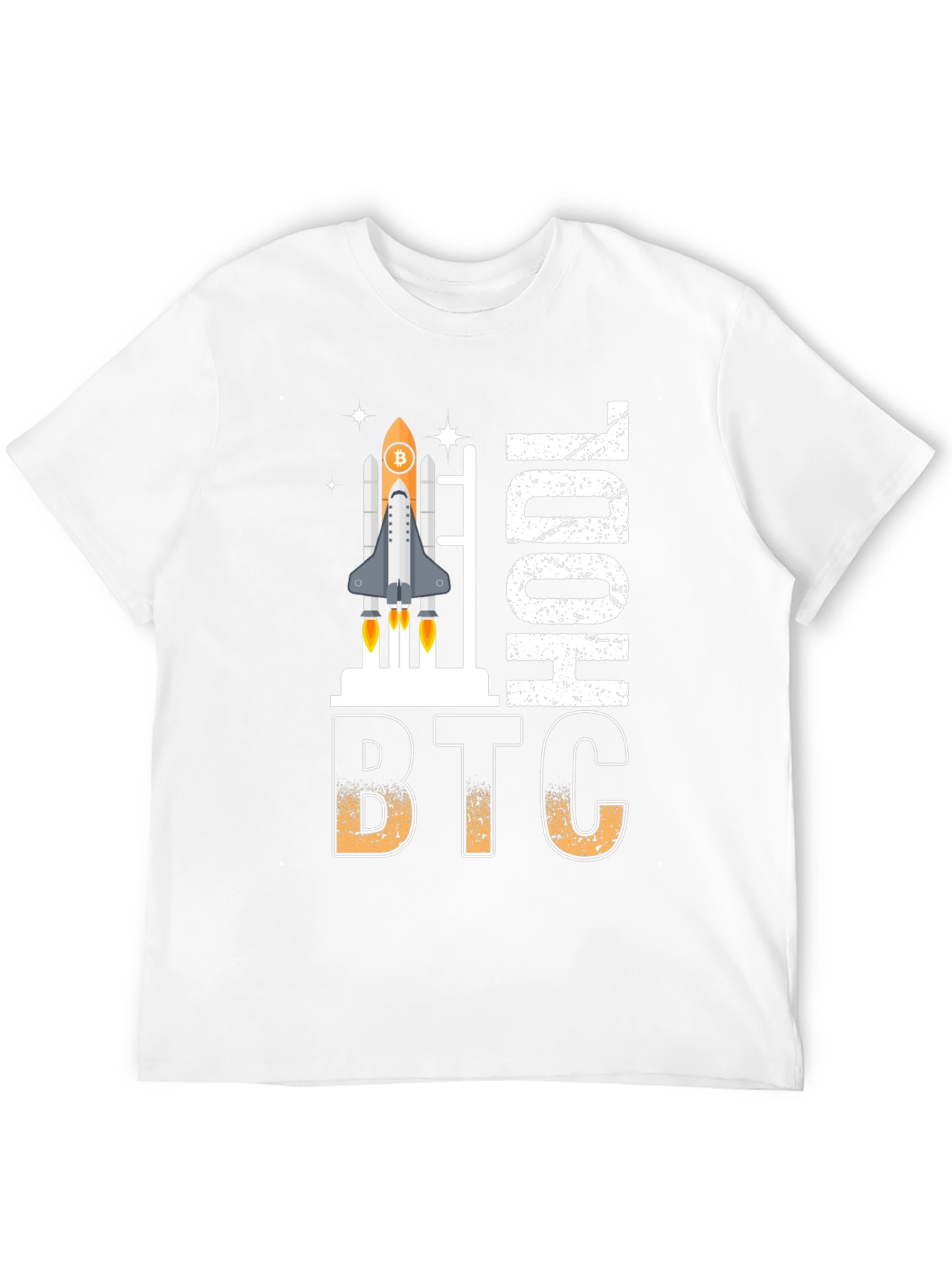 Bitcoin HODL Rocket Graphic T-Shirt