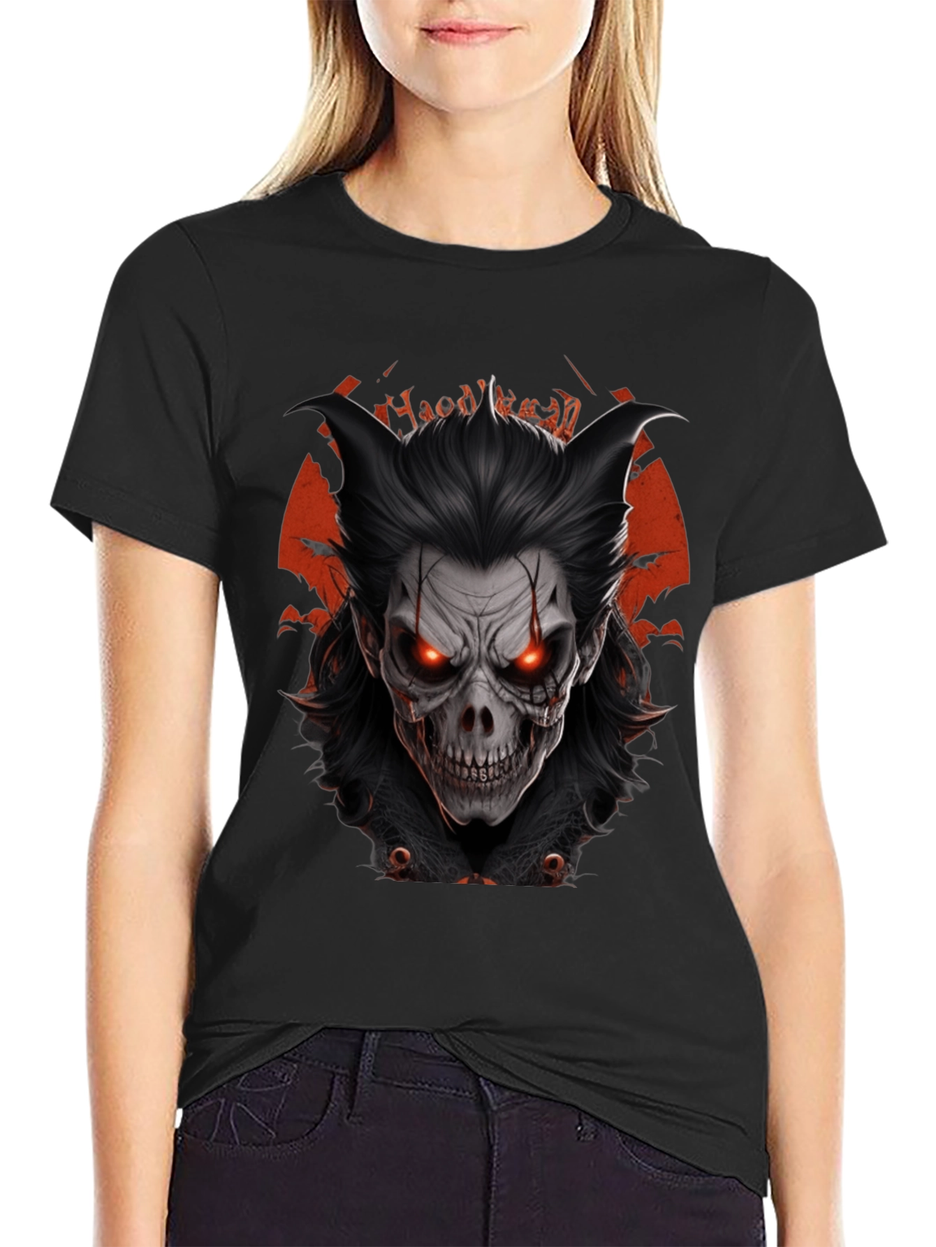 Halloween Demon Graphic T-Shirt