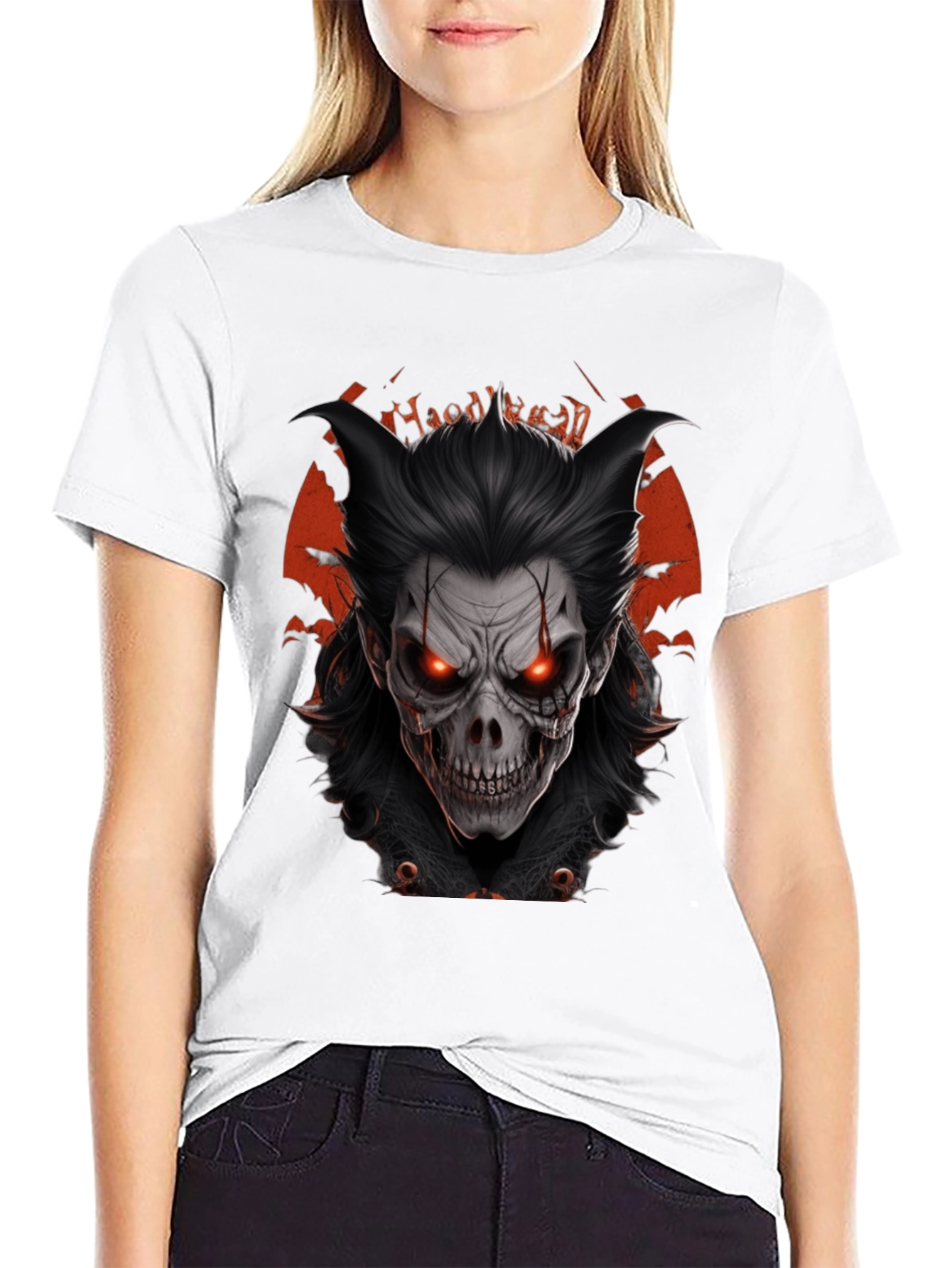 Halloween Demon Graphic T-Shirt