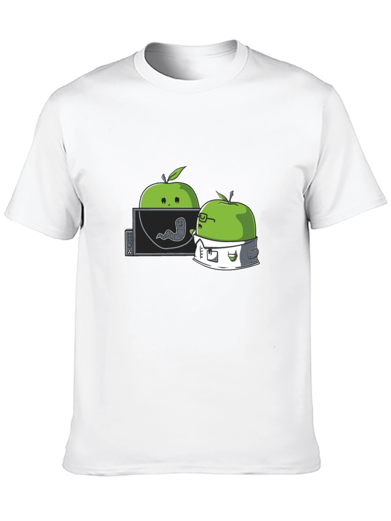 Apple Worm Lab T-Shirt - Funny Science Tee