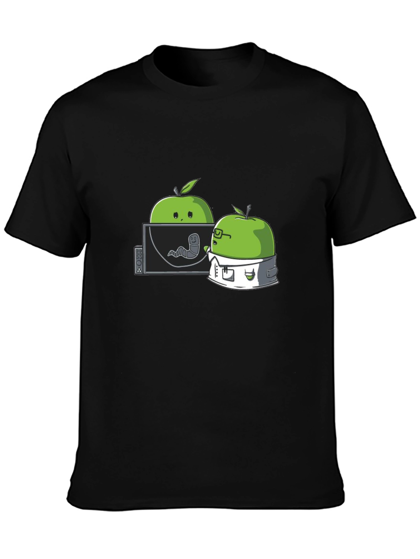 Apple Worm Lab T-Shirt - Funny Science Tee
