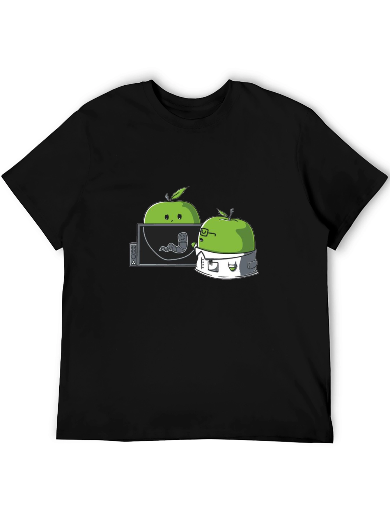 Apple Worm Lab T-Shirt - Funny Science Tee
