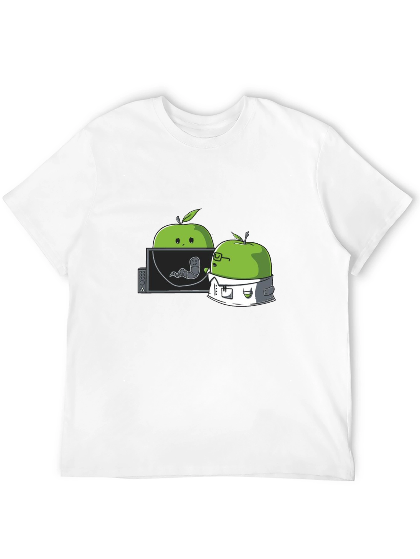Apple Worm Lab T-Shirt - Funny Science Tee