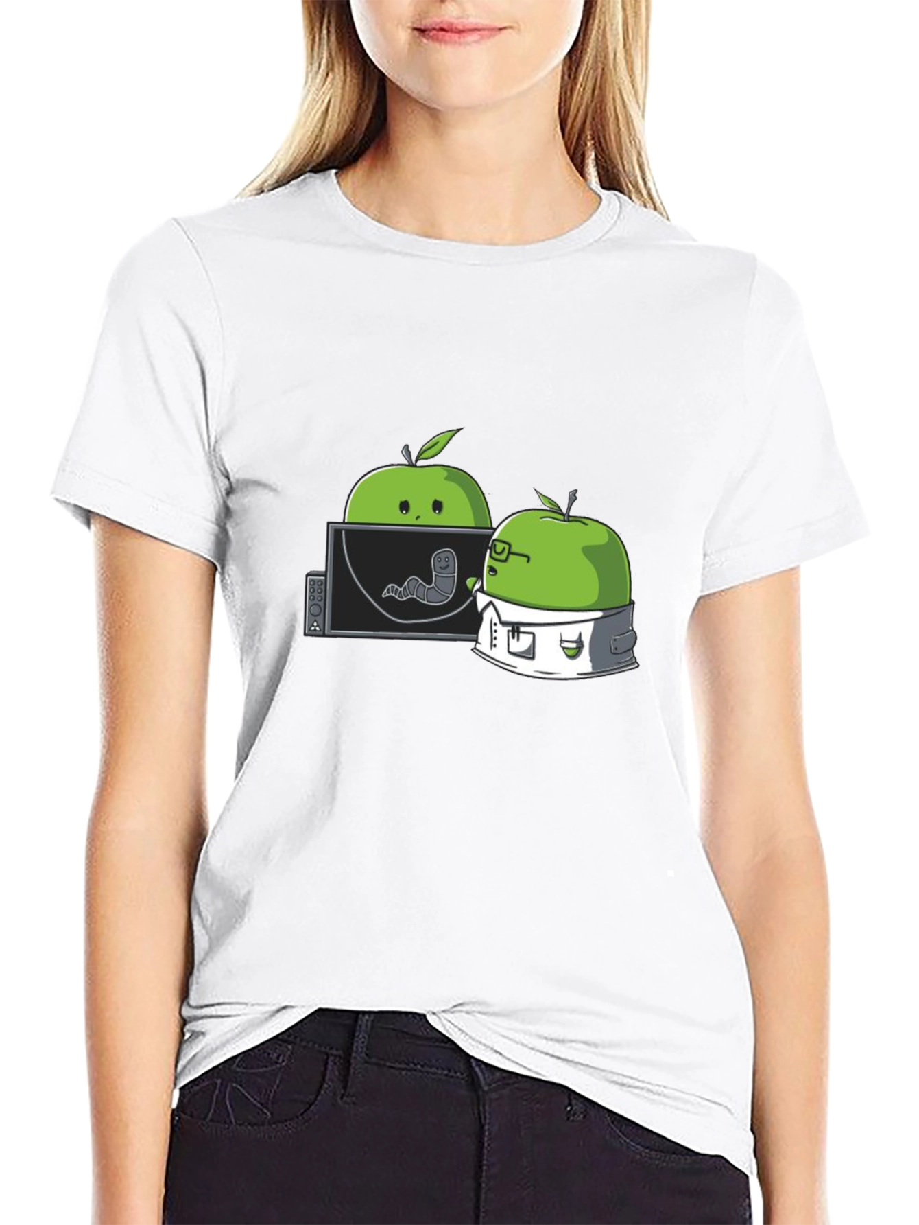 Apple Worm Lab T-Shirt - Funny Science Tee