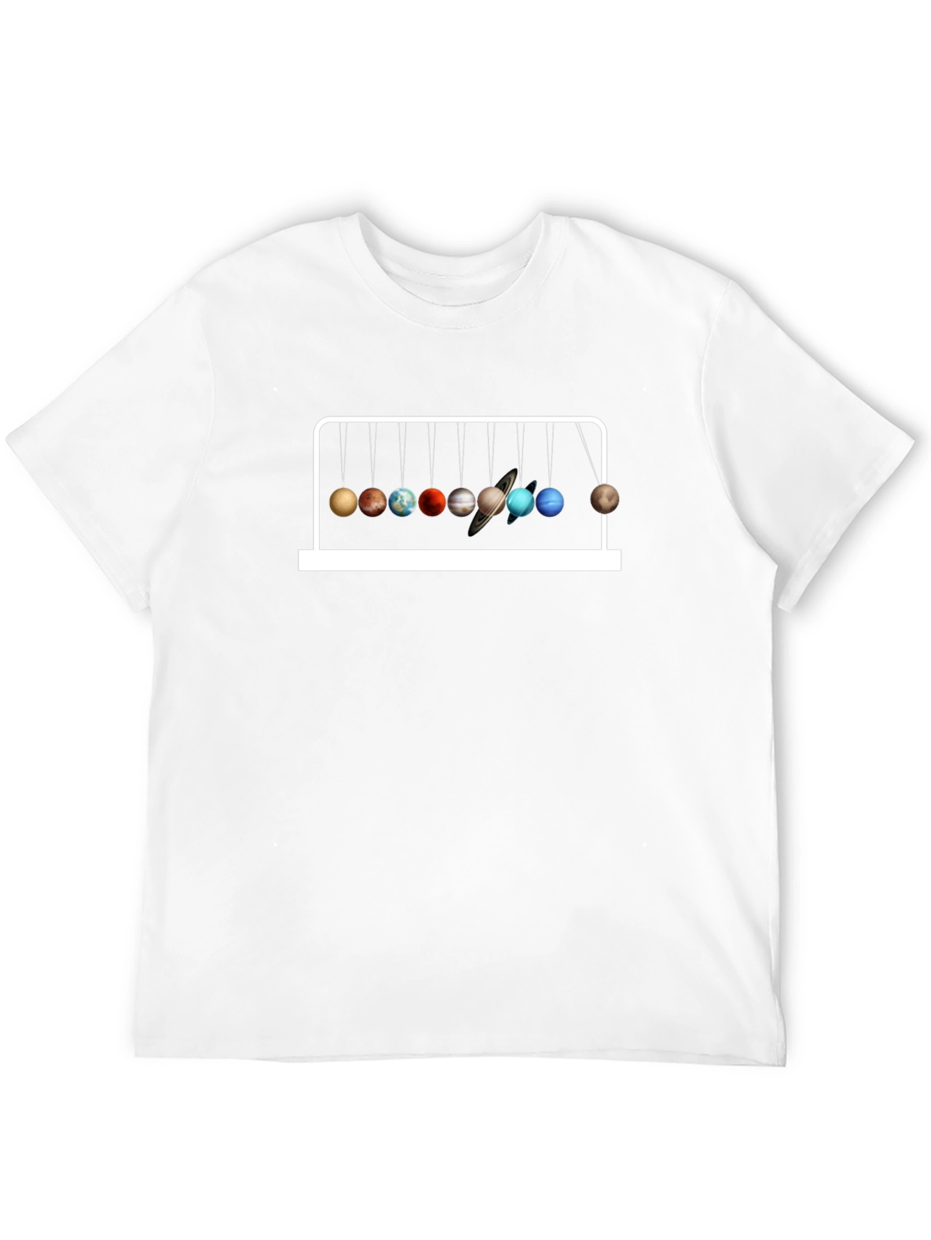 Planetary Newtons Cradle Black T-Shirt