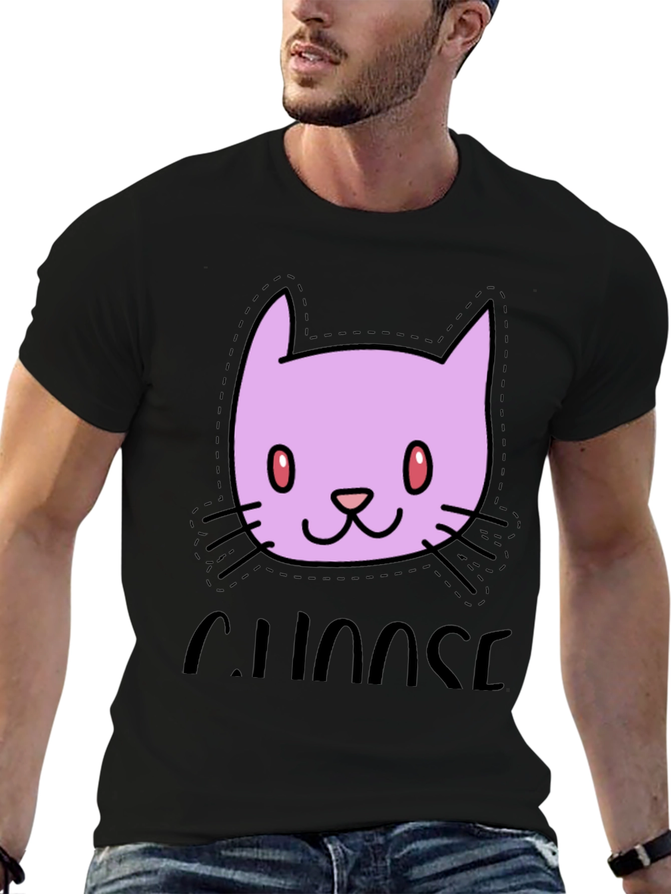 Choose Chaos Cat T-Shirt - Stylish Graphic Tee