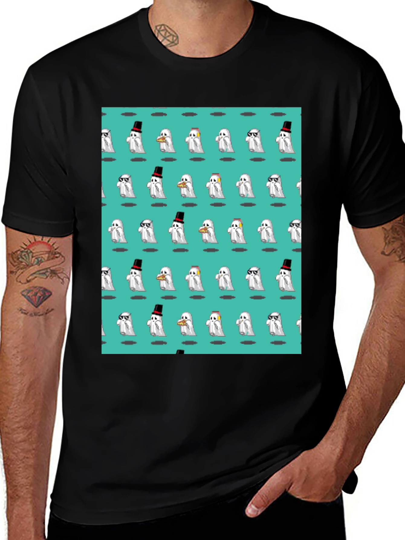 Ghost Pattern T-Shirt