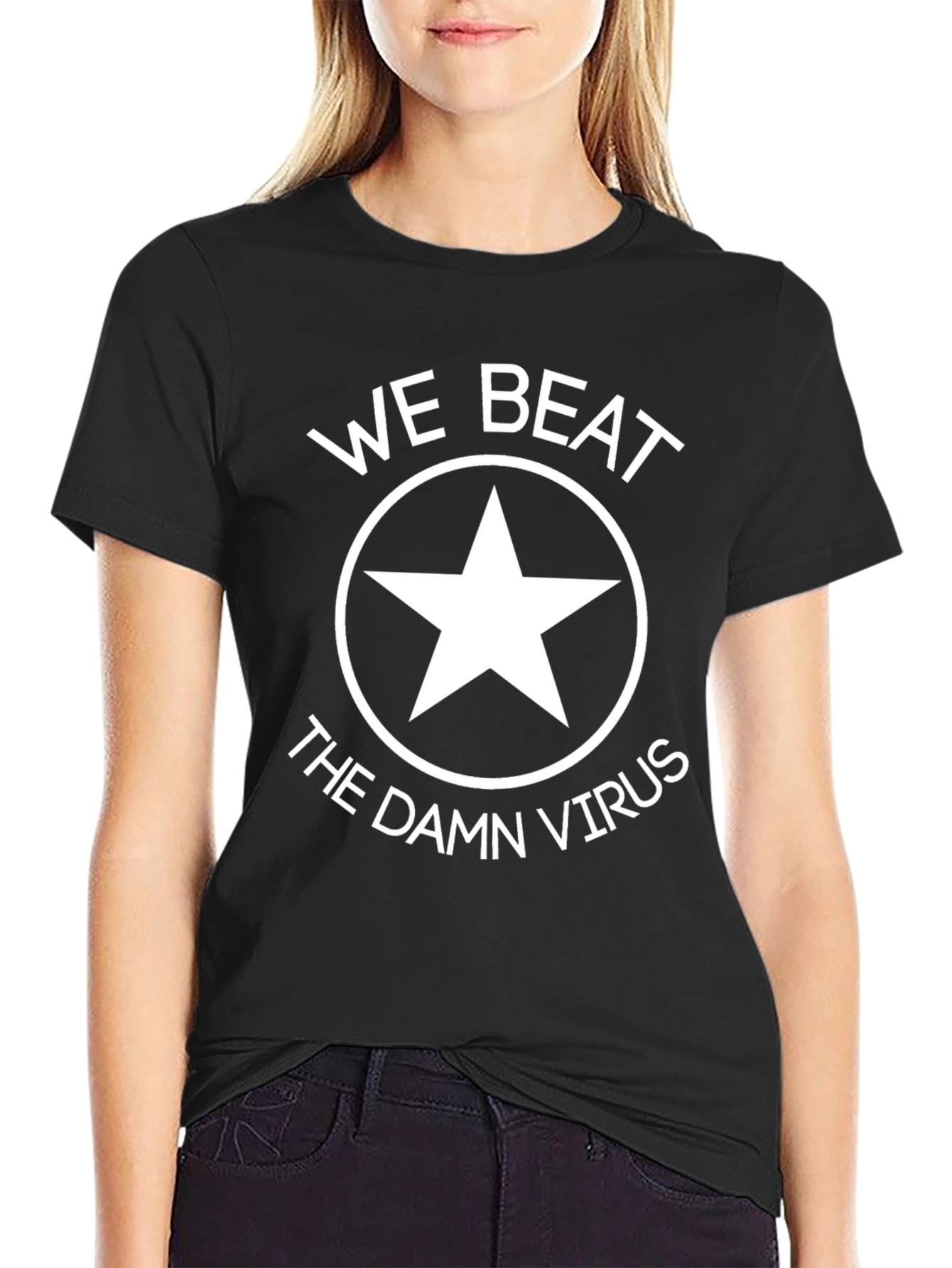 We Beat The Damn Virus Graphic Tee