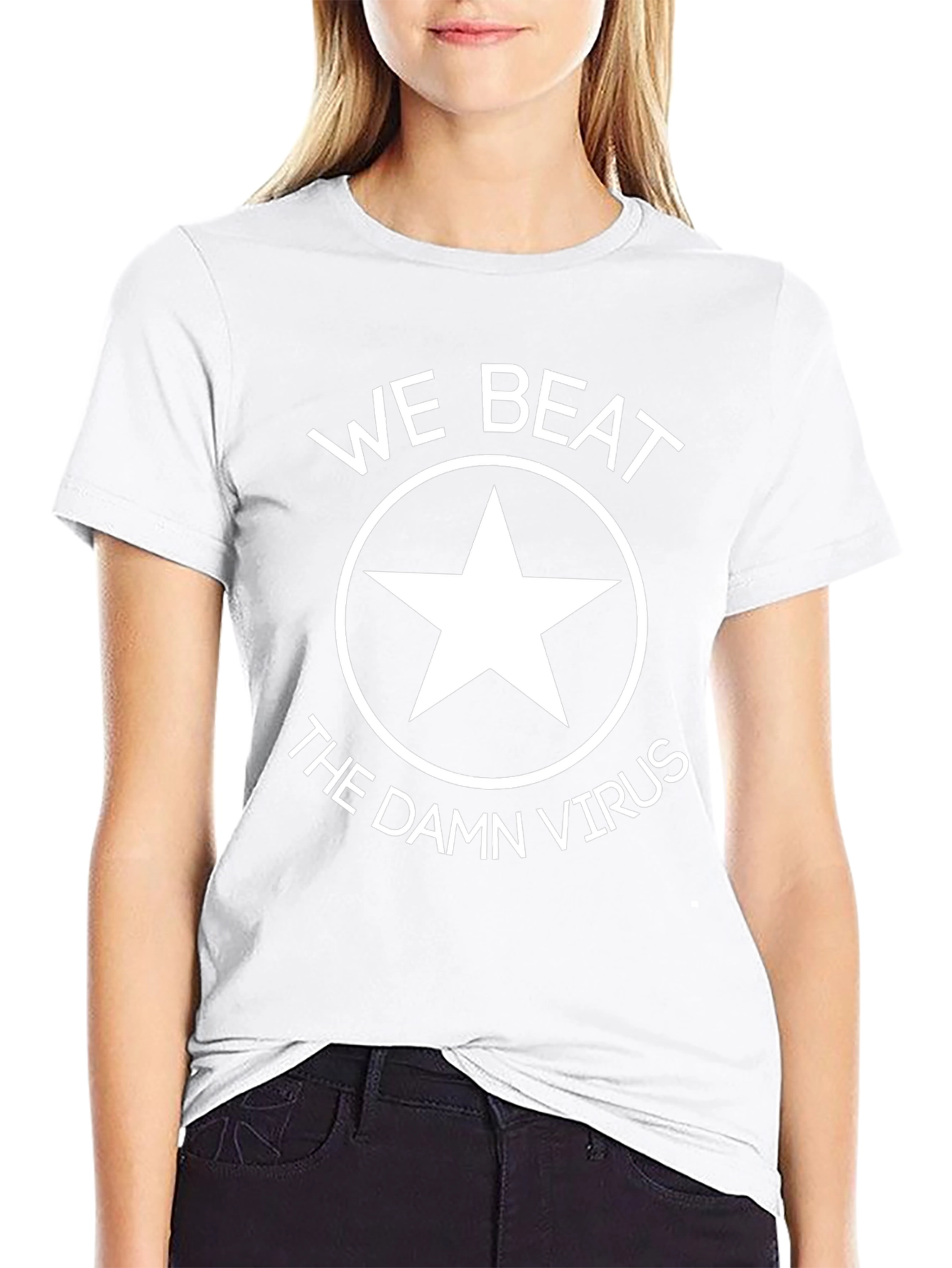 We Beat The Damn Virus Graphic Tee