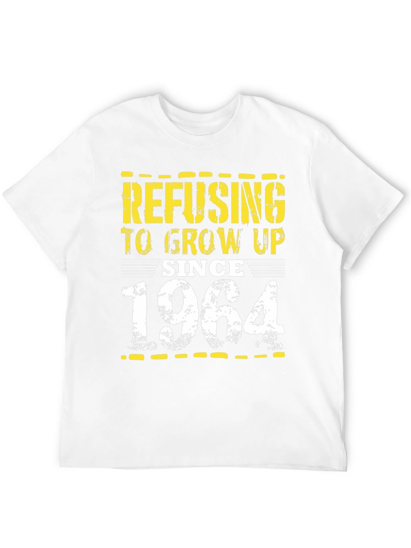 Refusing to Grow Up Since 1964 Black T-Shirt