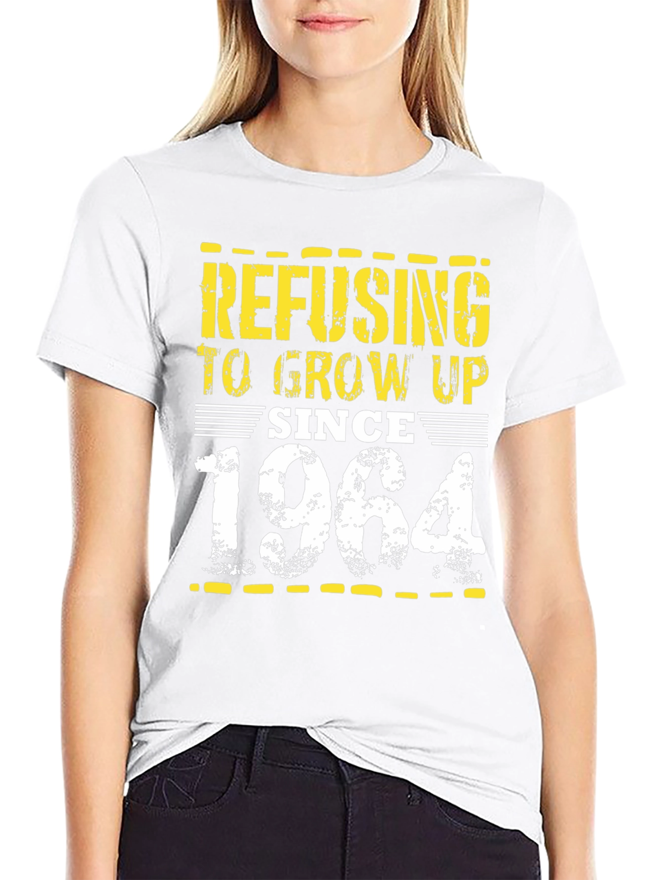 Refusing to Grow Up Since 1964 Black T-Shirt