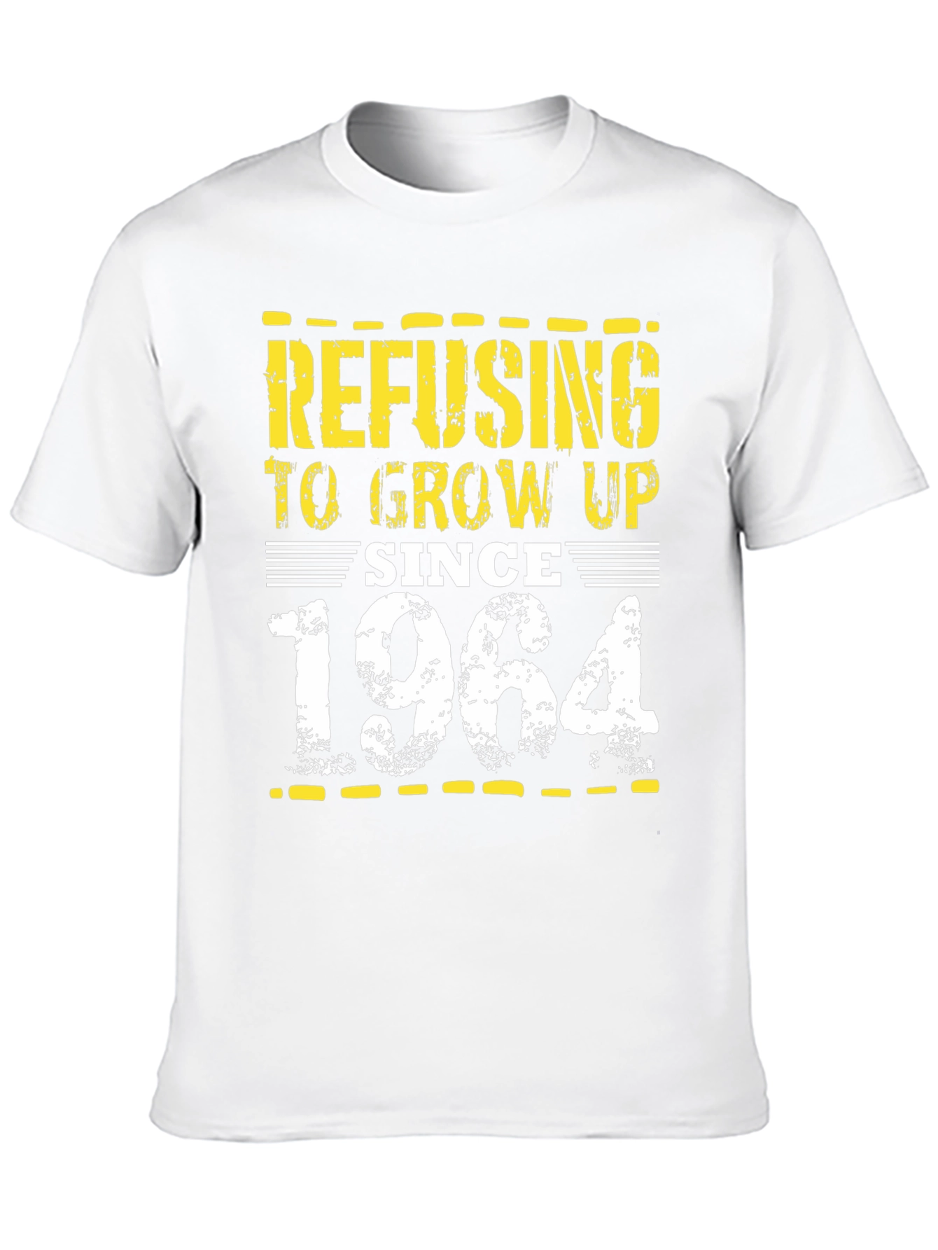 Refusing to Grow Up Since 1964 Black T-Shirt