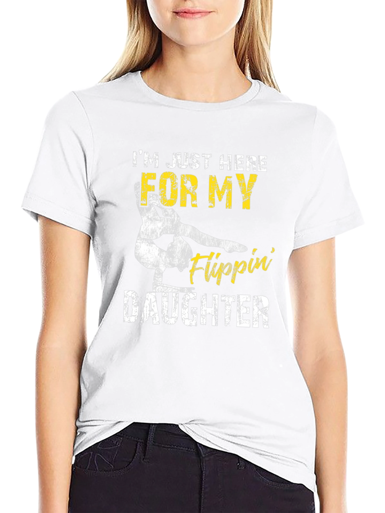 Gymnastics Dad Tee: Flippin Daughter T-Shirt