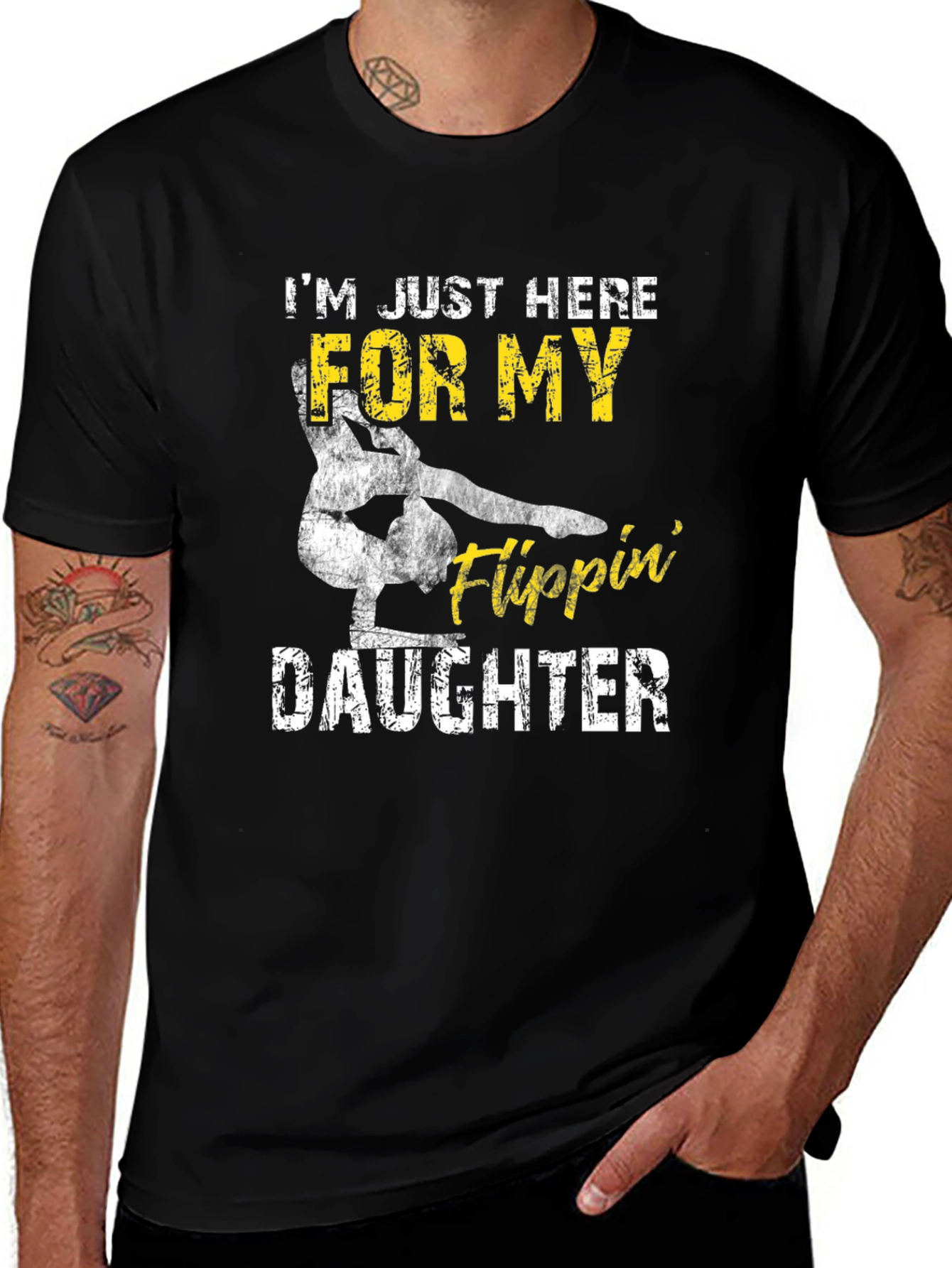 Gymnastics Dad Tee: Flippin Daughter T-Shirt