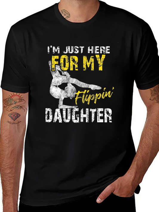 Gymnastics Dad Tee: Flippin Daughter T-Shirt