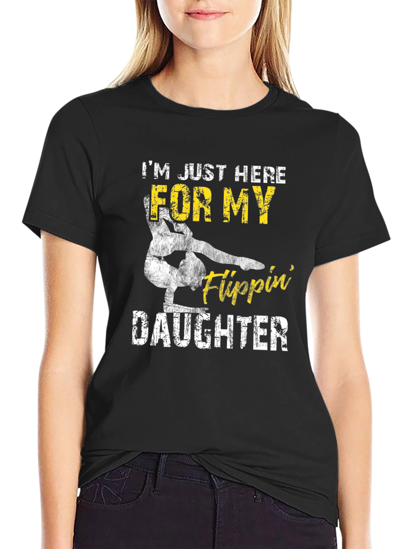 Gymnastics Dad Tee: Flippin Daughter T-Shirt