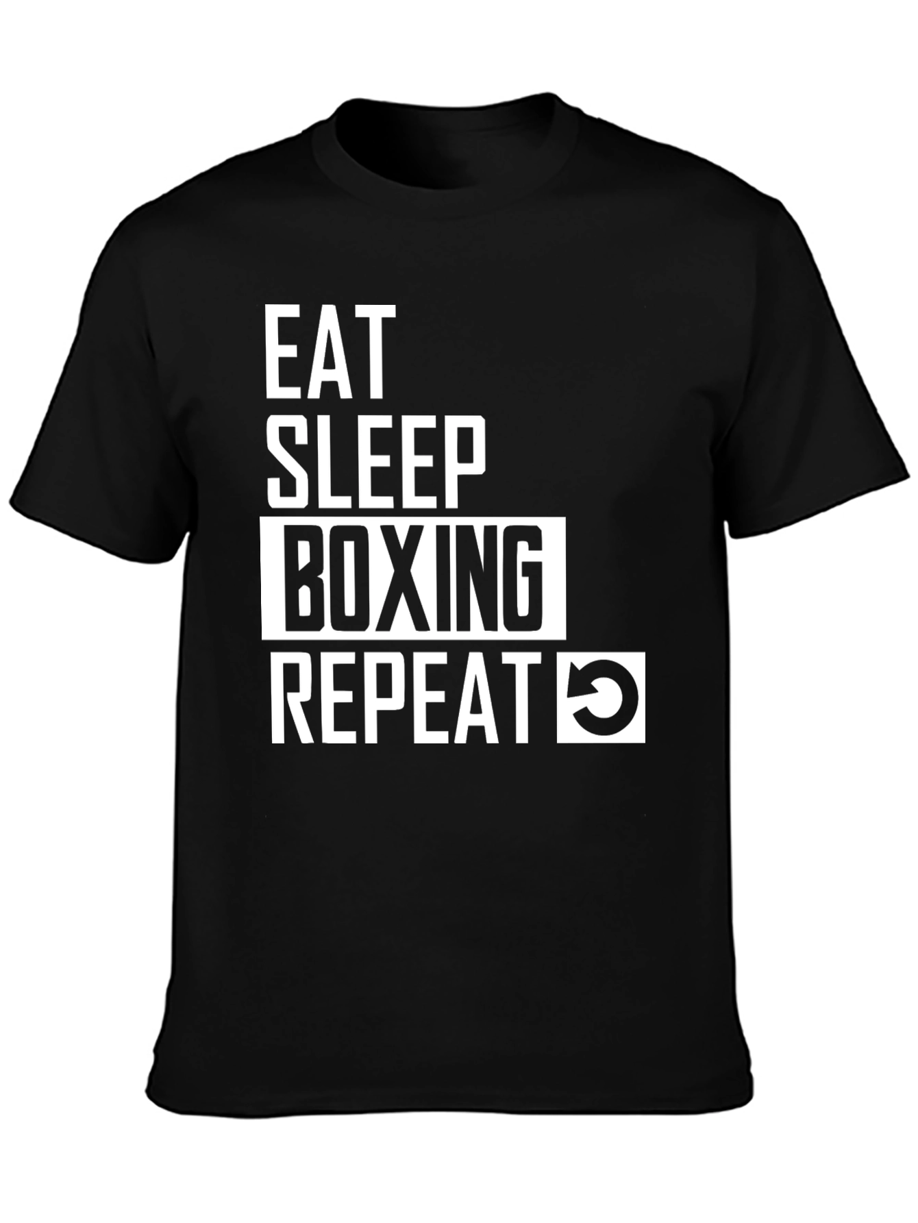 Eat Sleep Boxing Repeat Graphic T-Shirt