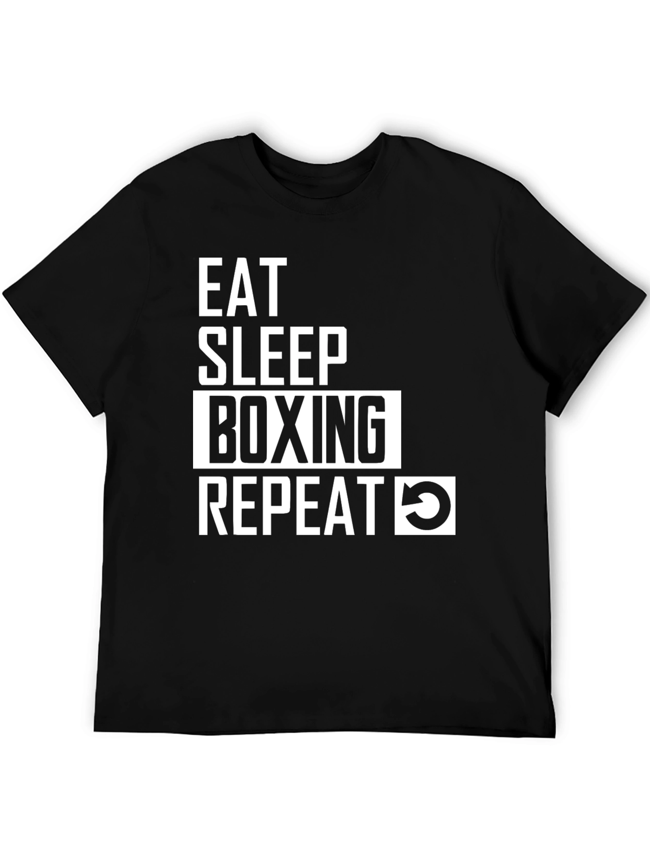 Eat Sleep Boxing Repeat Graphic T-Shirt