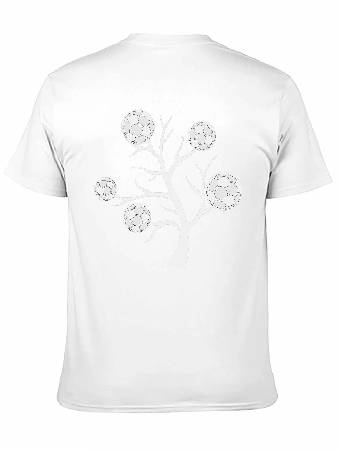 Soccer Ball Tree Graphic T-Shirt