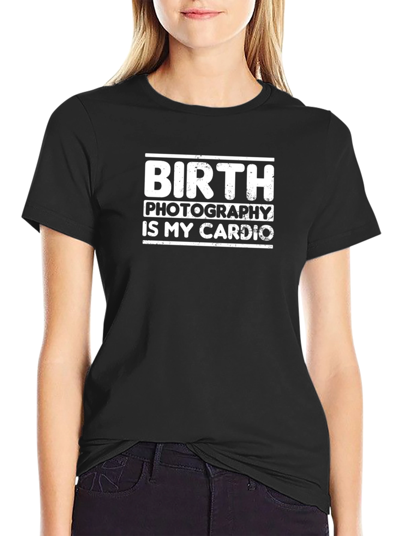 Birth Photography Cardio T-Shirt - Funny Photographer Tee