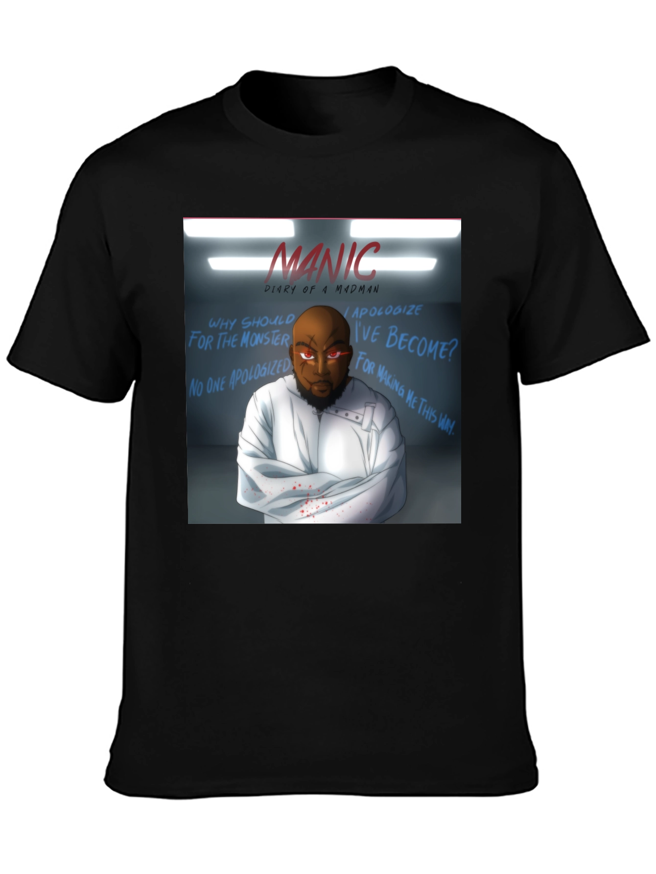 Manic Diary of a Madman Graphic T-Shirt