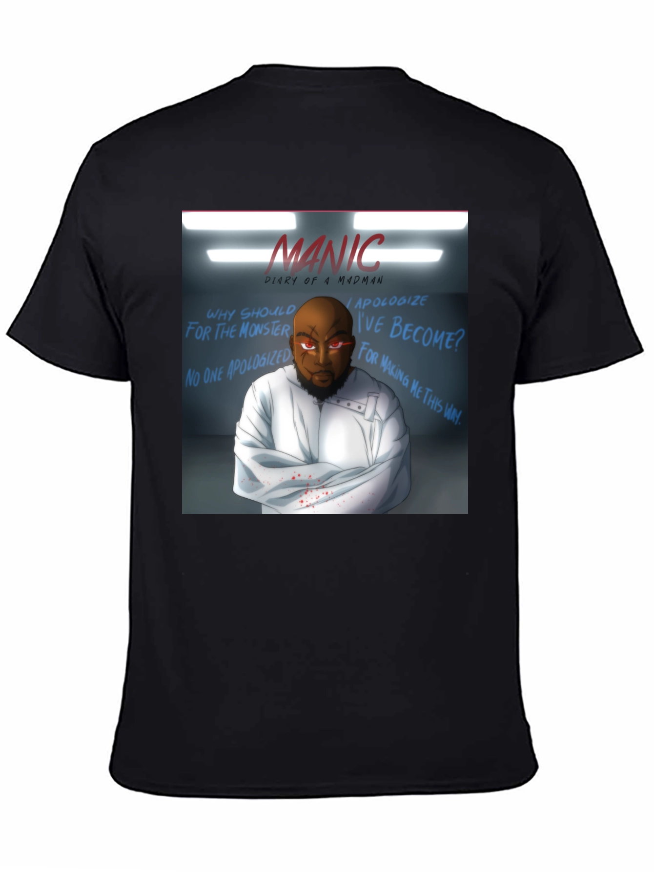 Manic Diary of a Madman Graphic T-Shirt